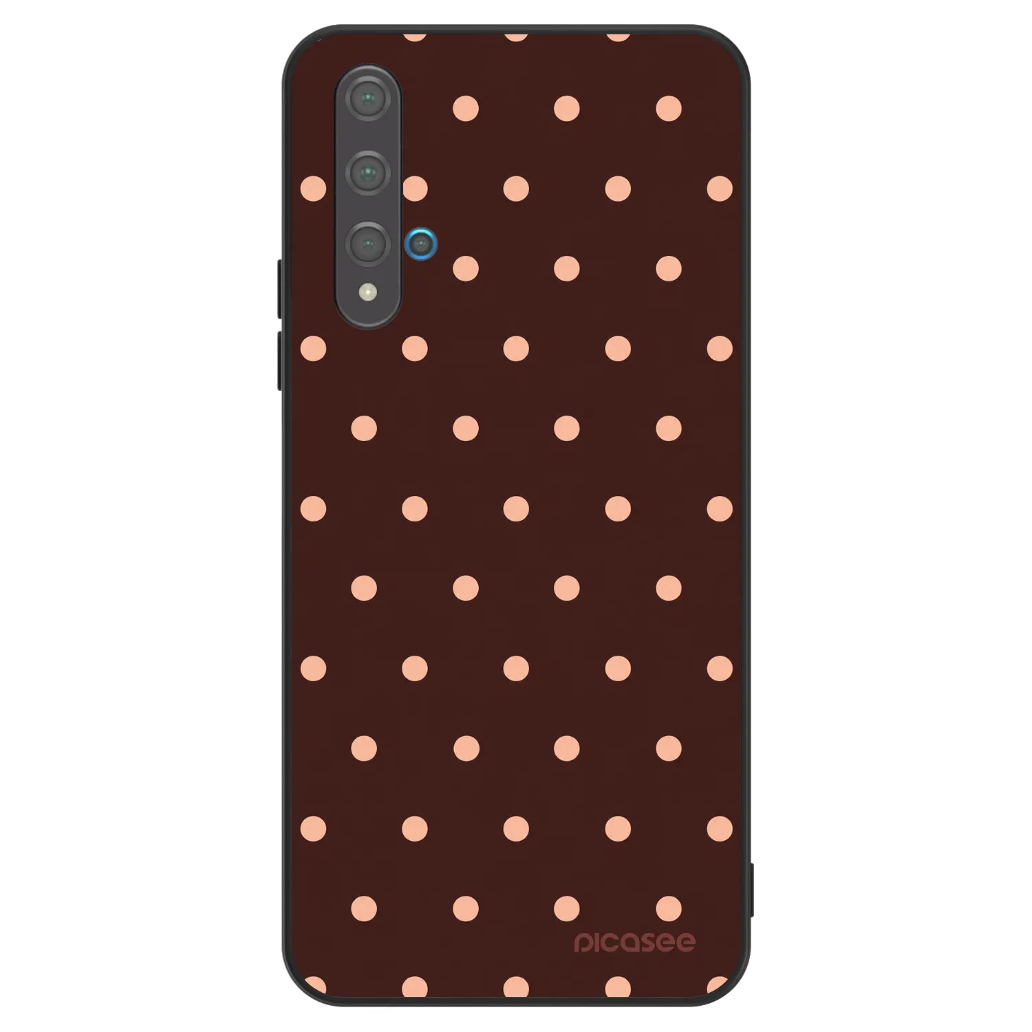 Picasee ULTIMATE CASE pro Huawei Nova 5T - Peach Dots & Chocolate