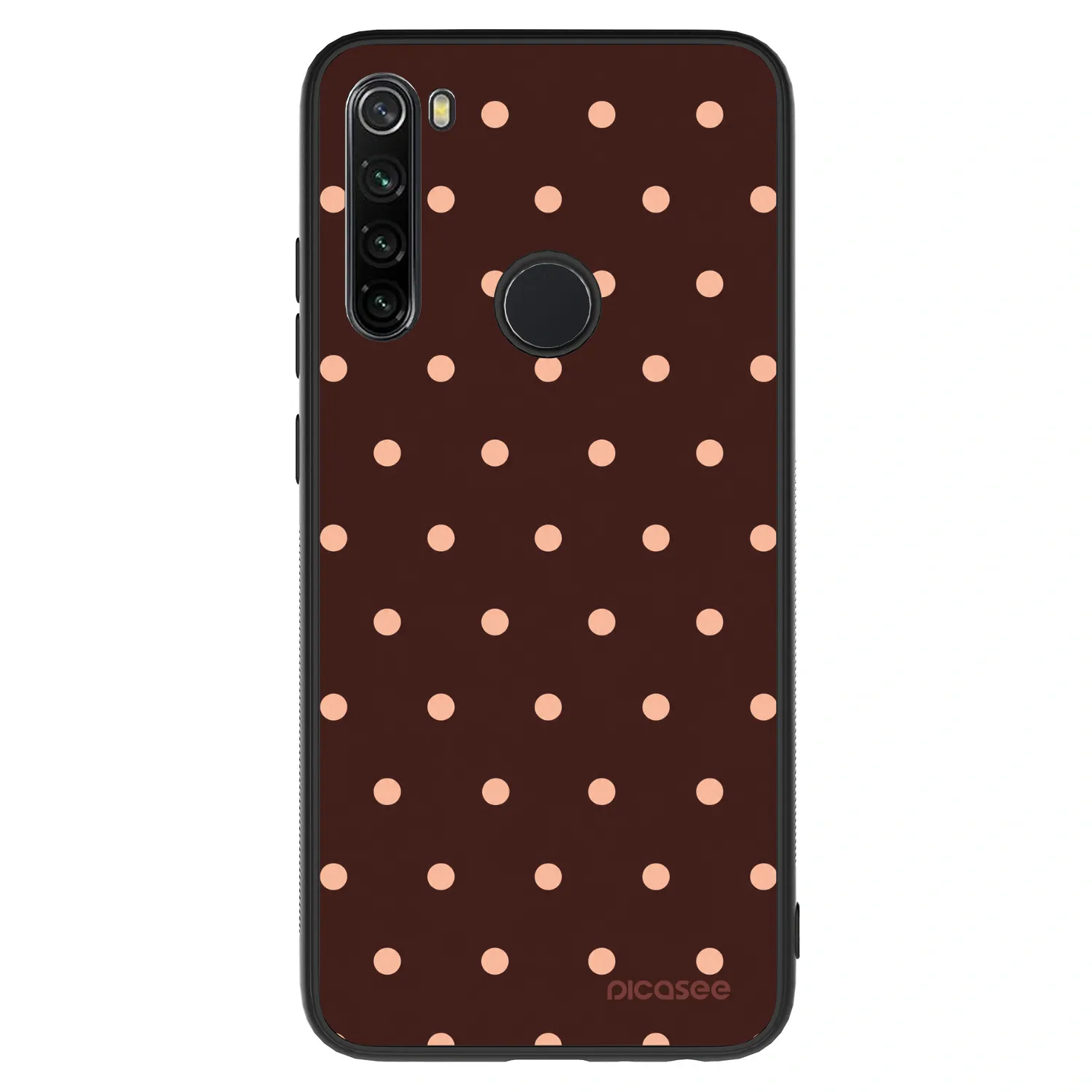 Picasee ULTIMATE CASE pro Xiaomi Redmi Note 8 - Peach Dots & Chocolate