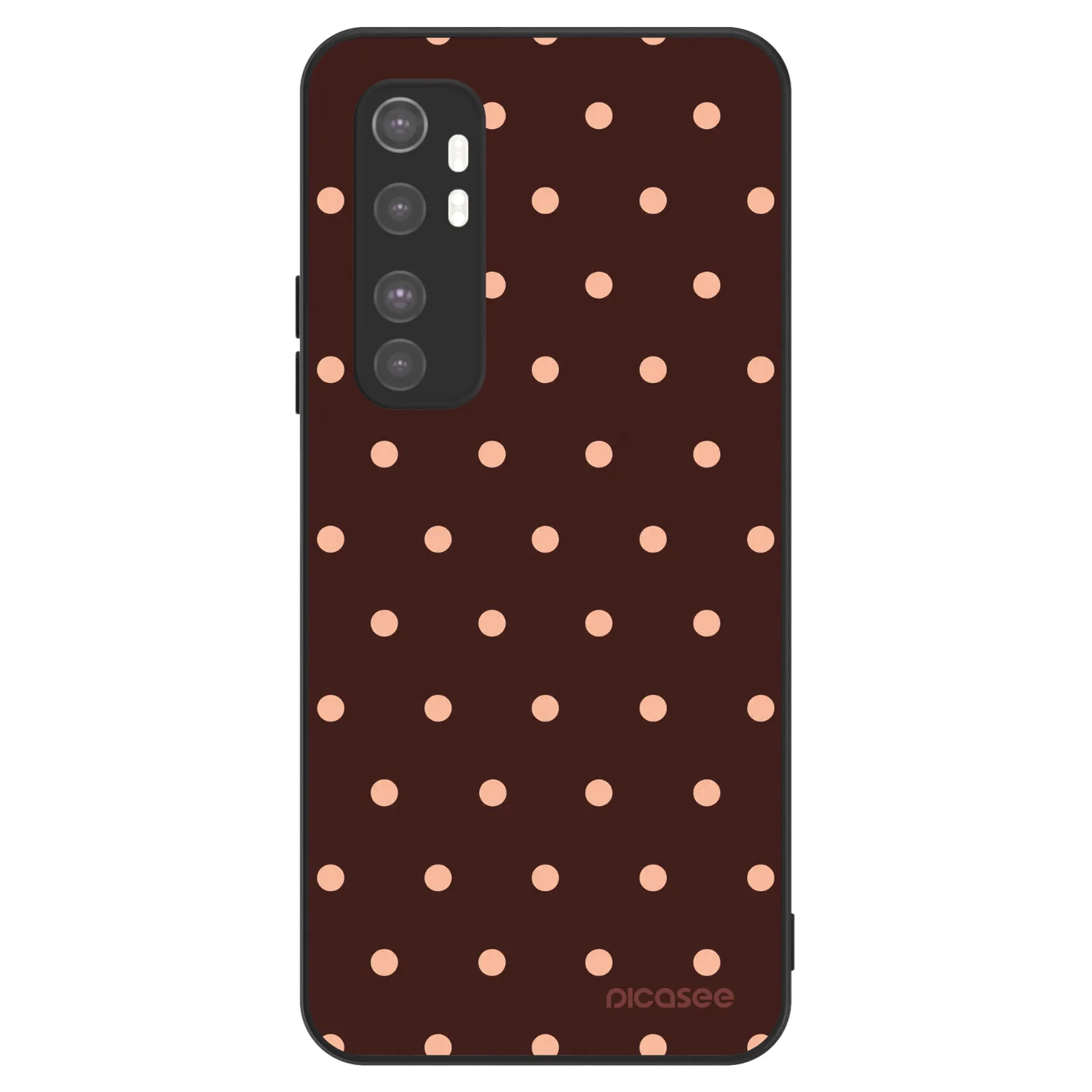 Picasee ULTIMATE CASE pro Xiaomi Mi Note 10 Lite - Peach Dots & Chocolate