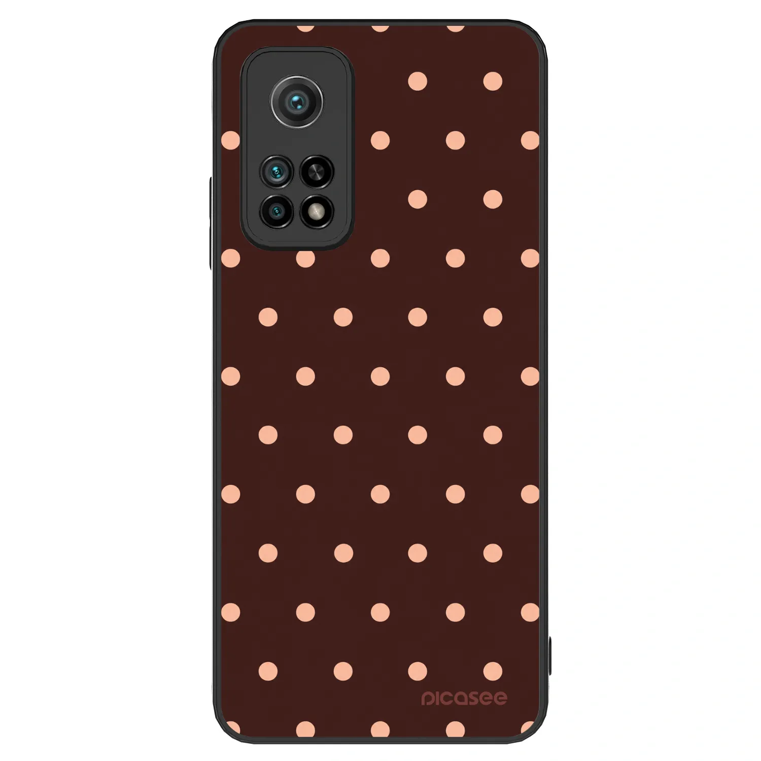 Picasee ULTIMATE CASE pro Xiaomi Mi 10T Pro - Peach Dots & Chocolate