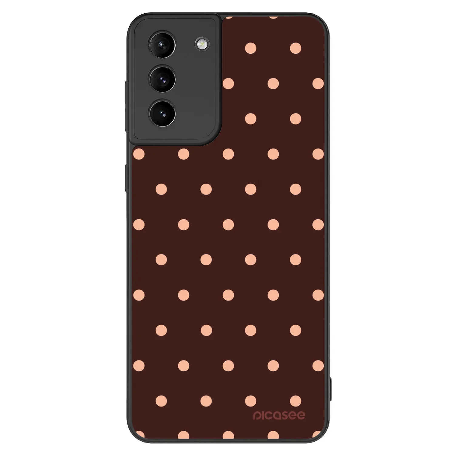 Picasee ULTIMATE CASE pro Samsung Galaxy S21+ 5G G996F - Peach Dots & Chocolate
