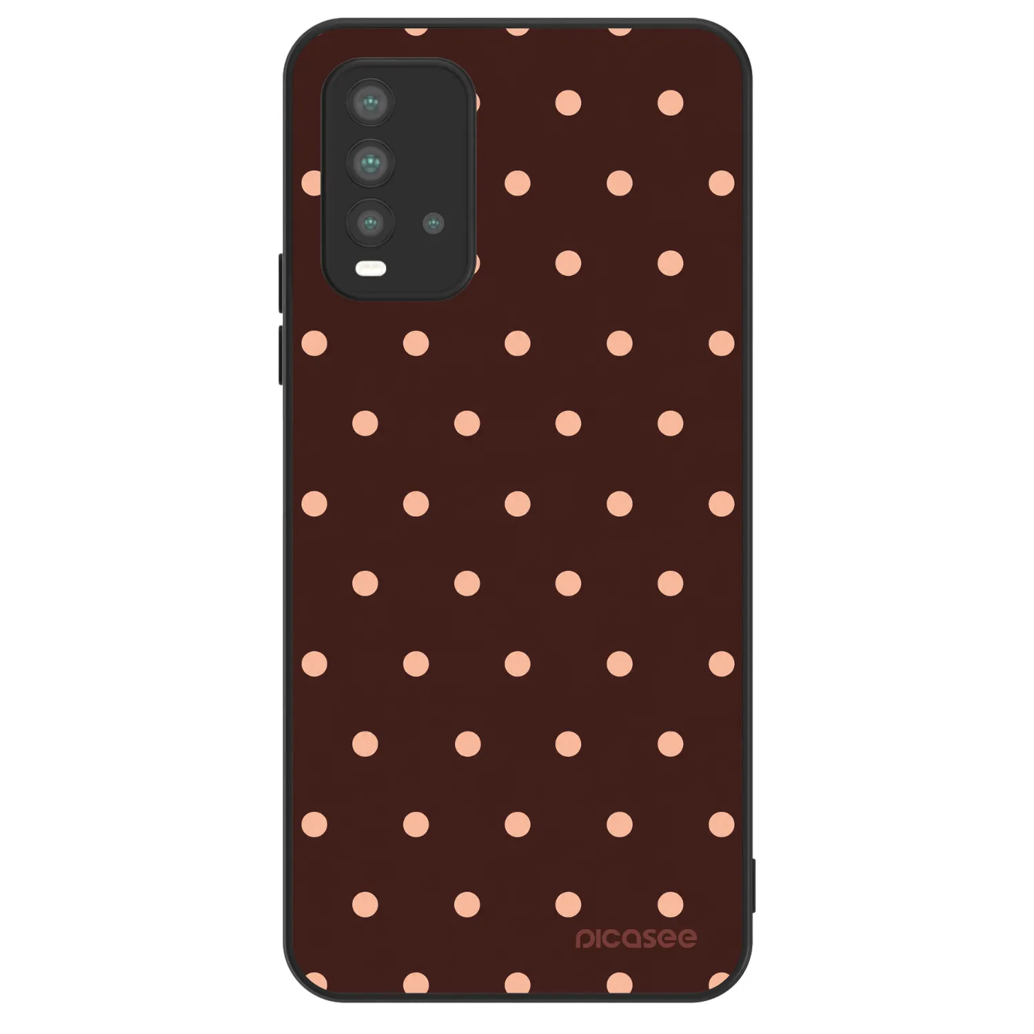 Picasee ULTIMATE CASE pro Xiaomi Redmi 9T - Peach Dots & Chocolate