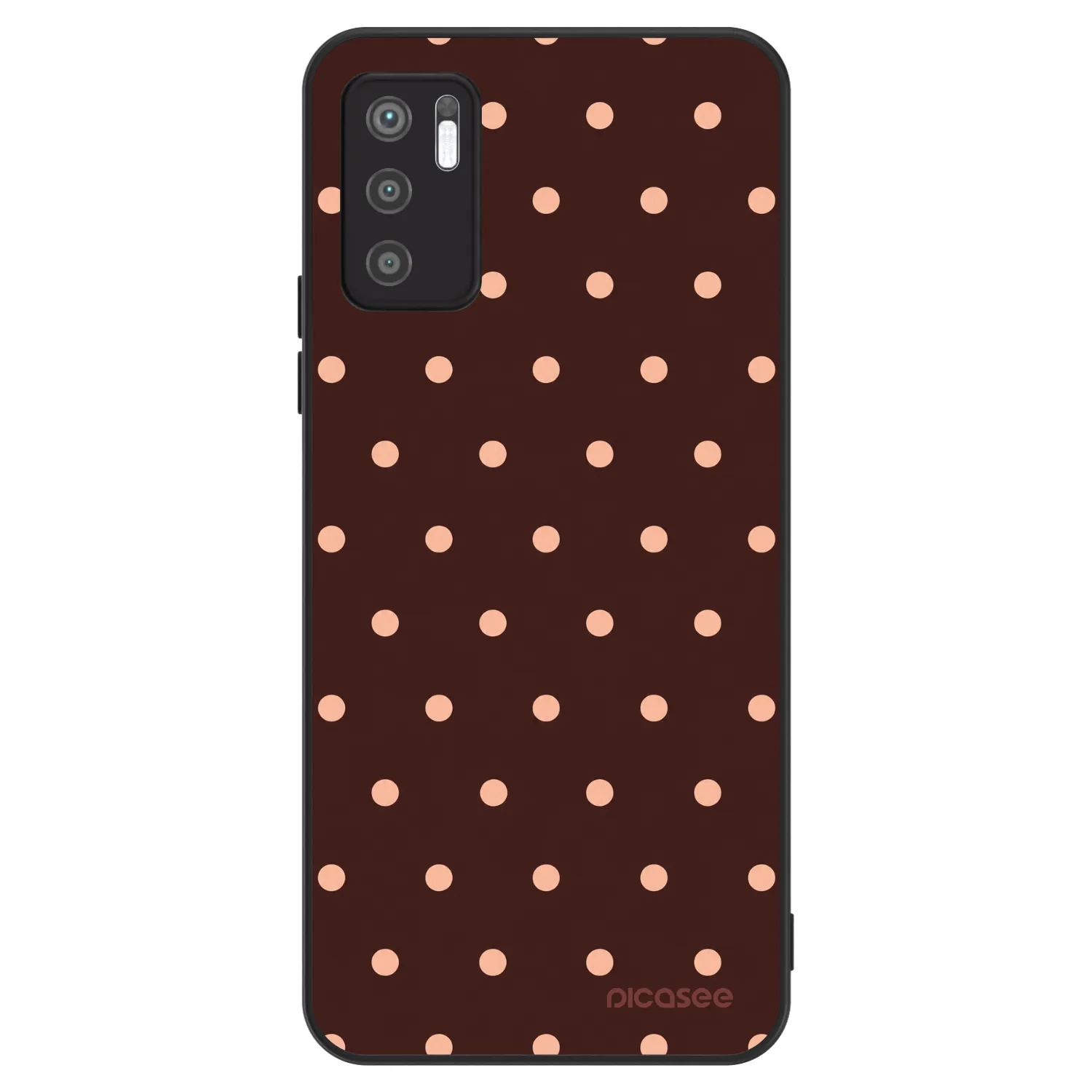 Picasee ULTIMATE CASE pro Xiaomi Redmi Note 10 5G - Peach Dots & Chocolate