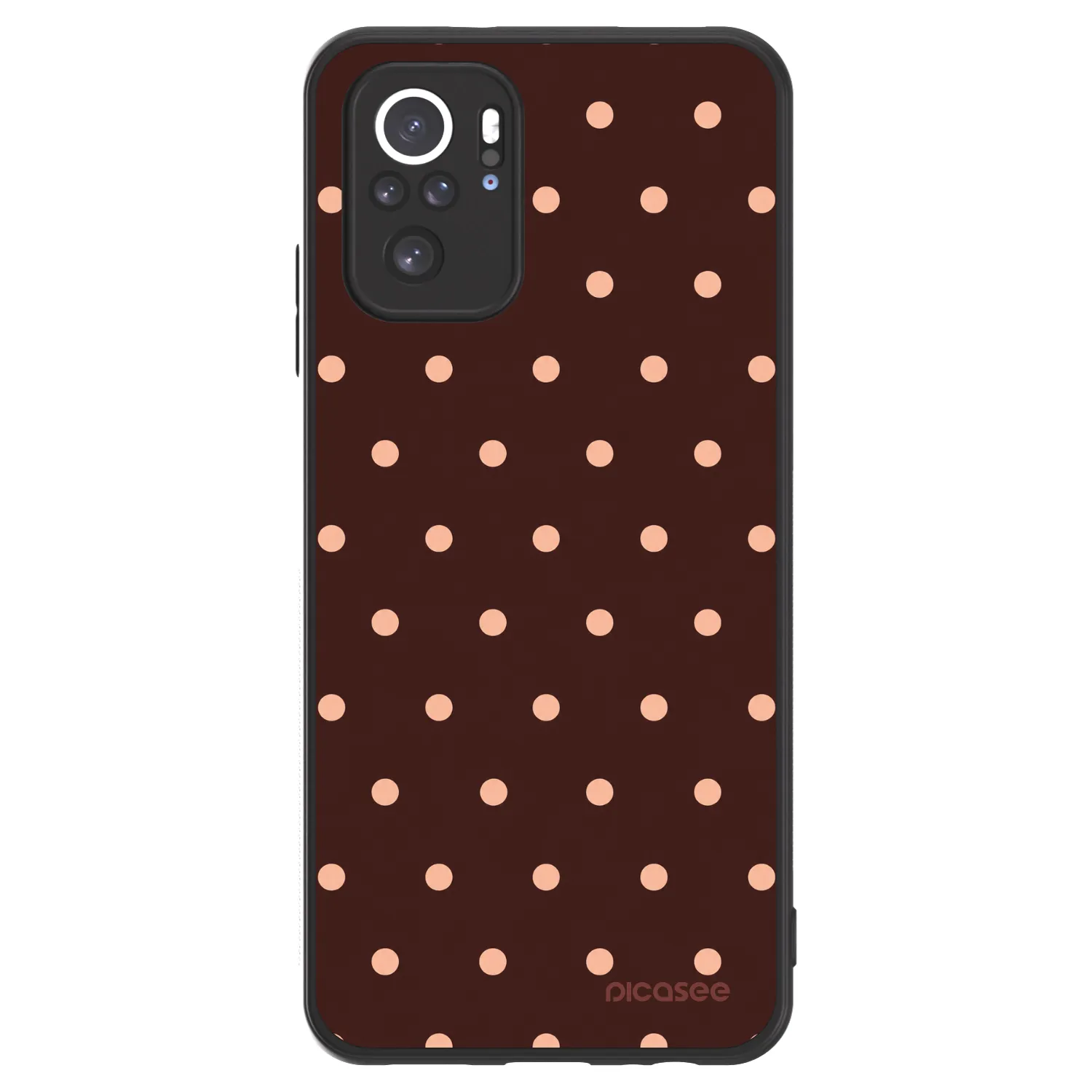 Picasee ULTIMATE CASE pro Xiaomi Redmi Note 10S - Peach Dots & Chocolate