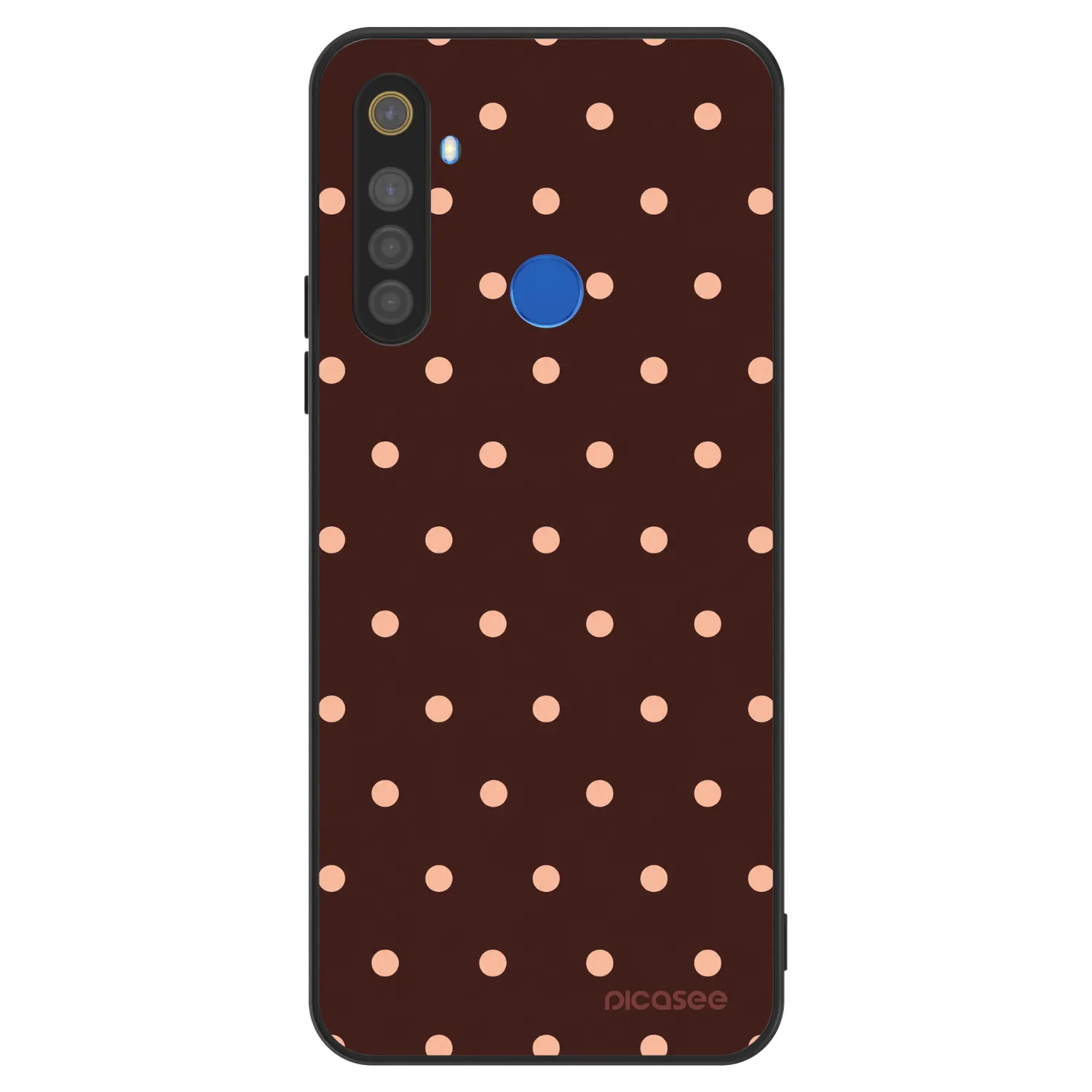 Picasee ULTIMATE CASE pro Realme 5 - Peach Dots & Chocolate
