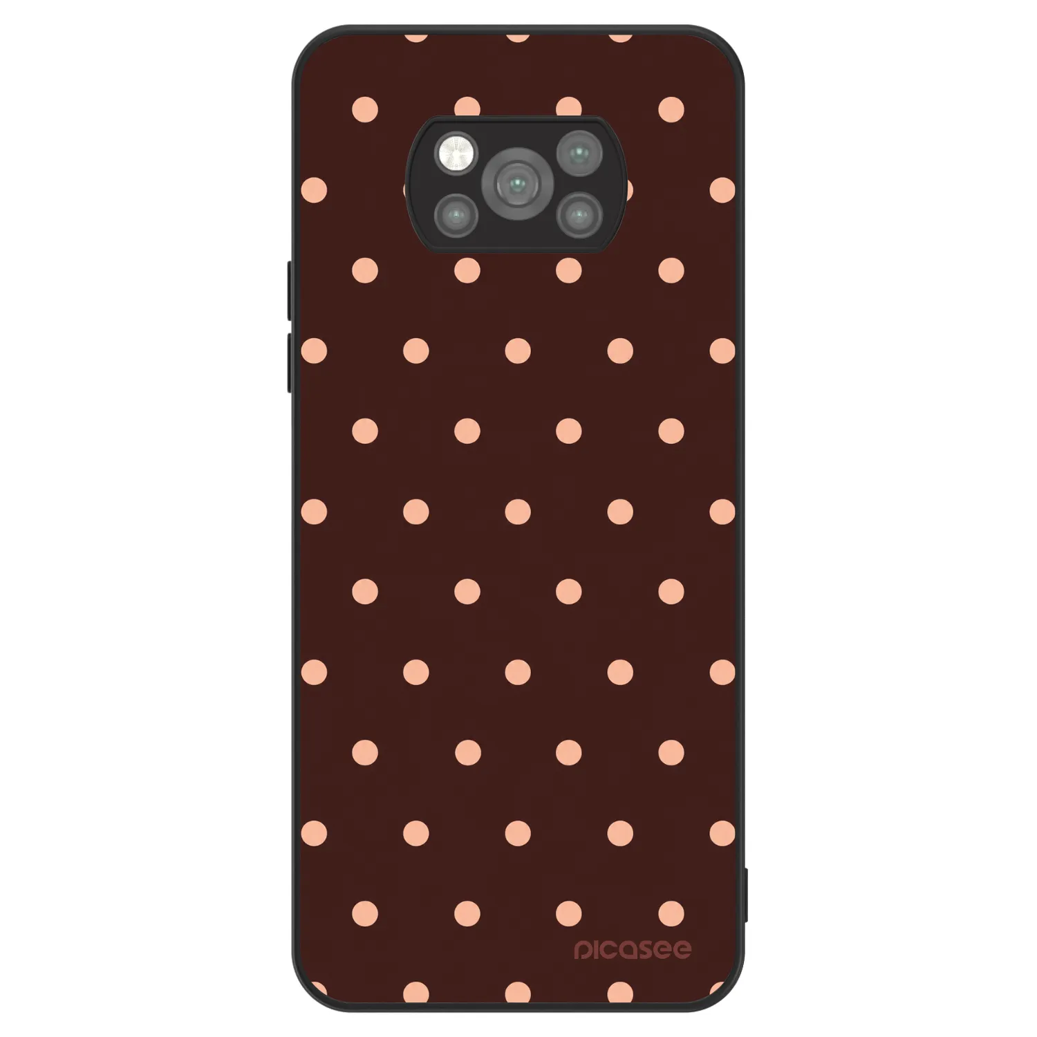 Picasee ULTIMATE CASE pro Xiaomi Poco X3 Pro - Peach Dots & Chocolate