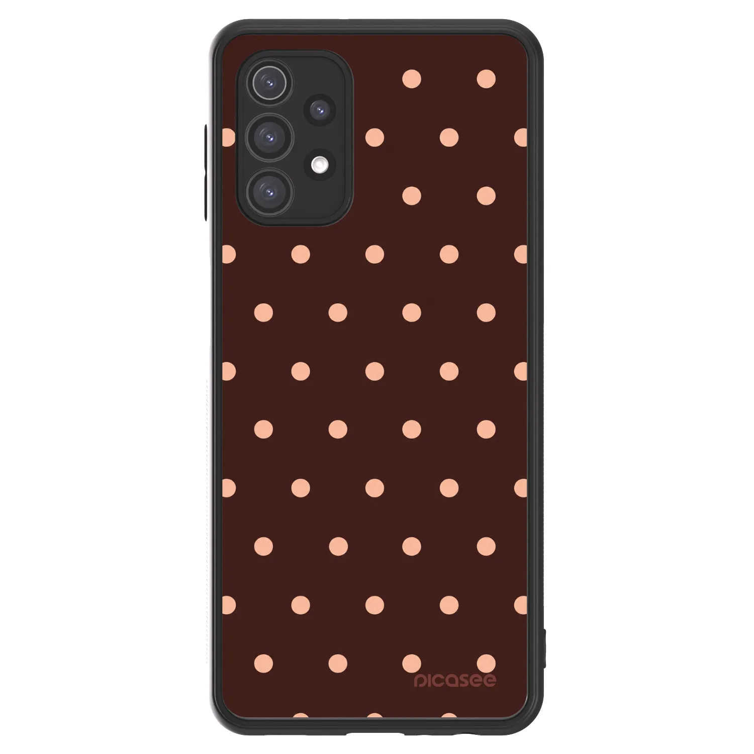 Picasee ULTIMATE CASE pro Samsung Galaxy A32 5G A326B - Peach Dots & Chocolate