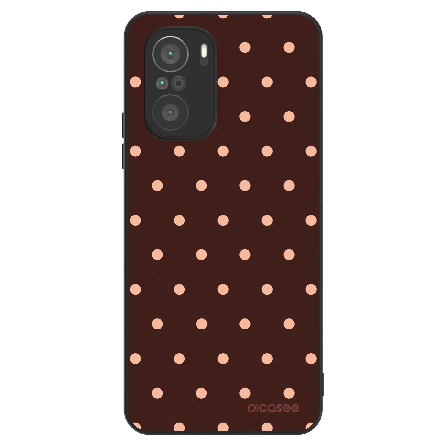 Picasee ULTIMATE CASE pro Xiaomi Poco F3 - Peach Dots & Chocolate