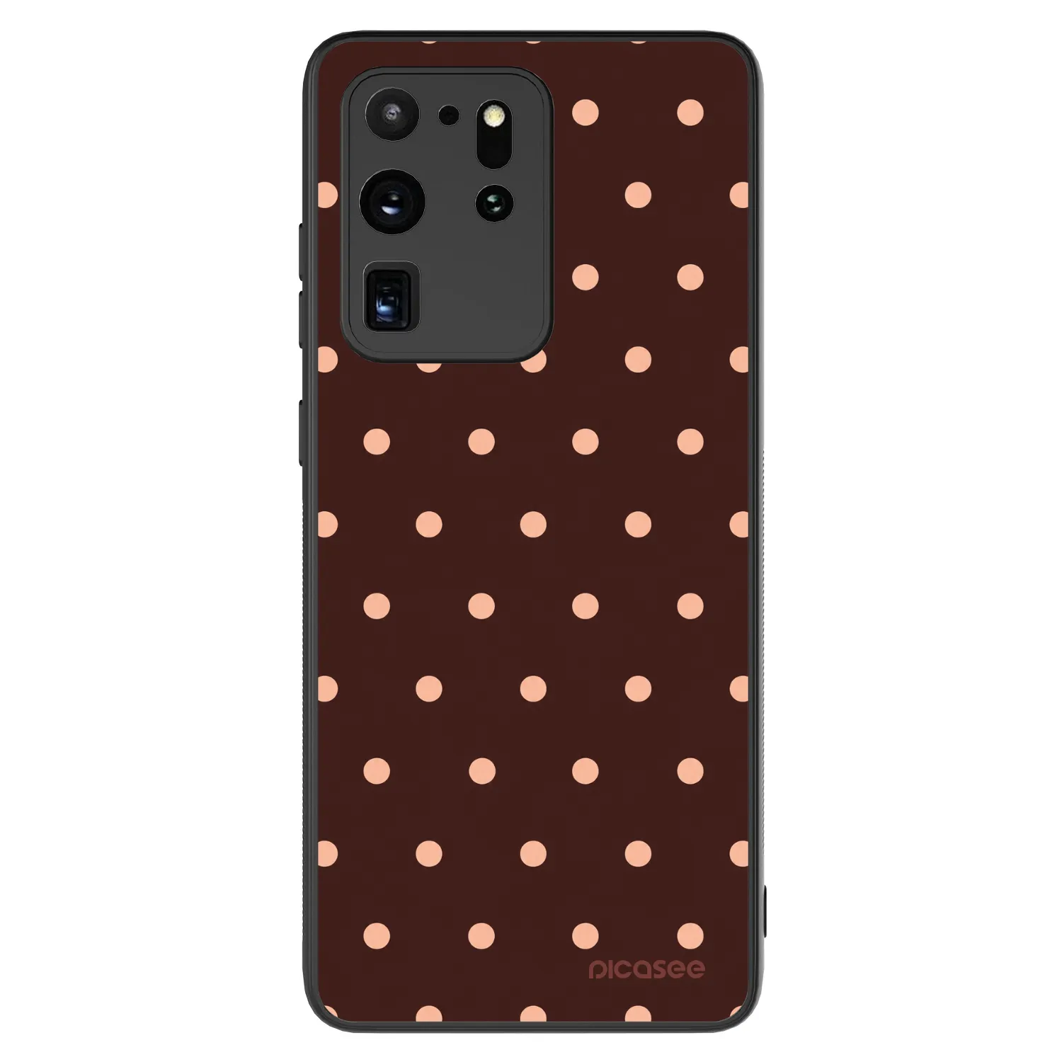 Picasee ULTIMATE CASE pro Samsung Galaxy S20 Ultra 5G G988F - Peach Dots & Chocolate