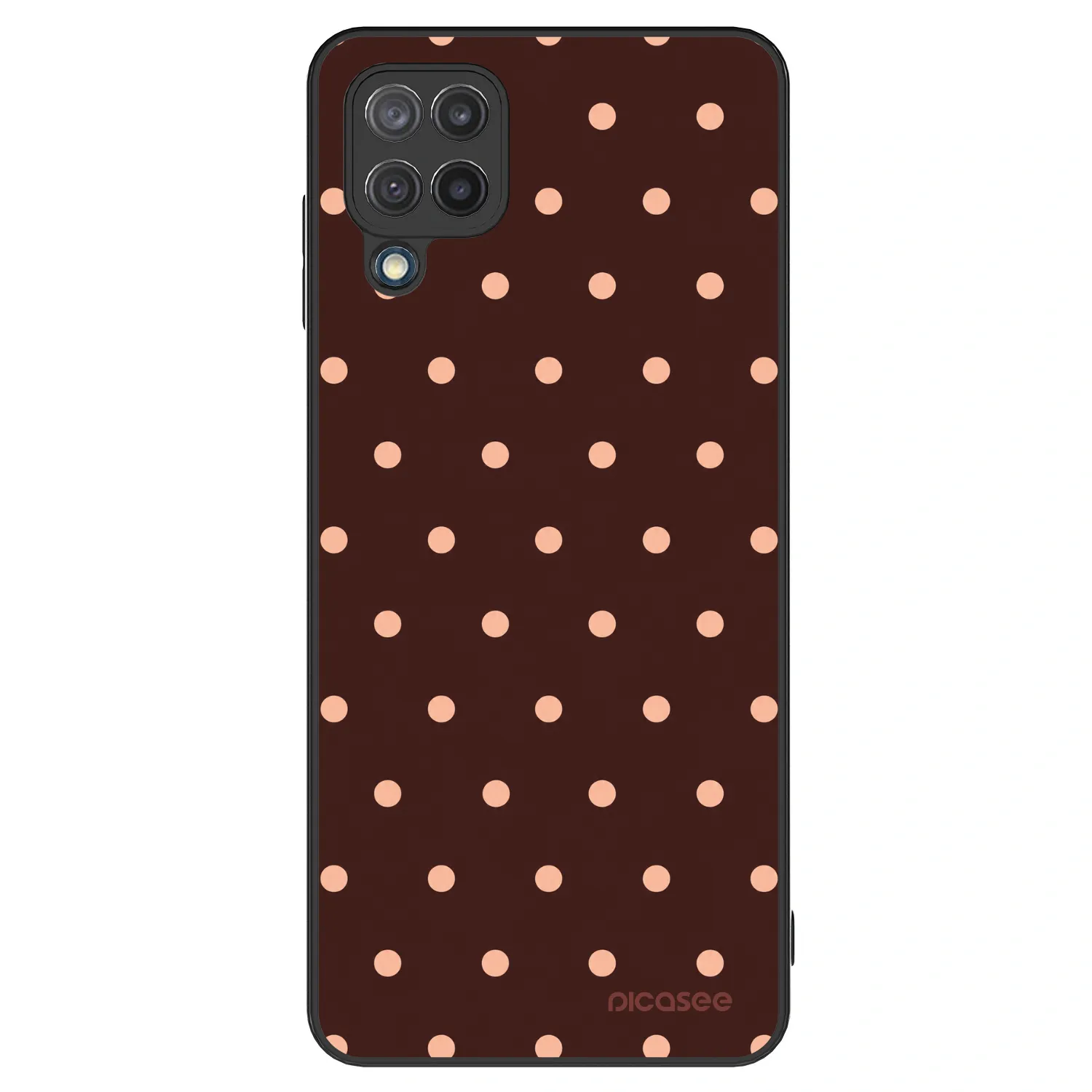 Picasee ULTIMATE CASE pro Samsung Galaxy M12 M127F - Peach Dots & Chocolate