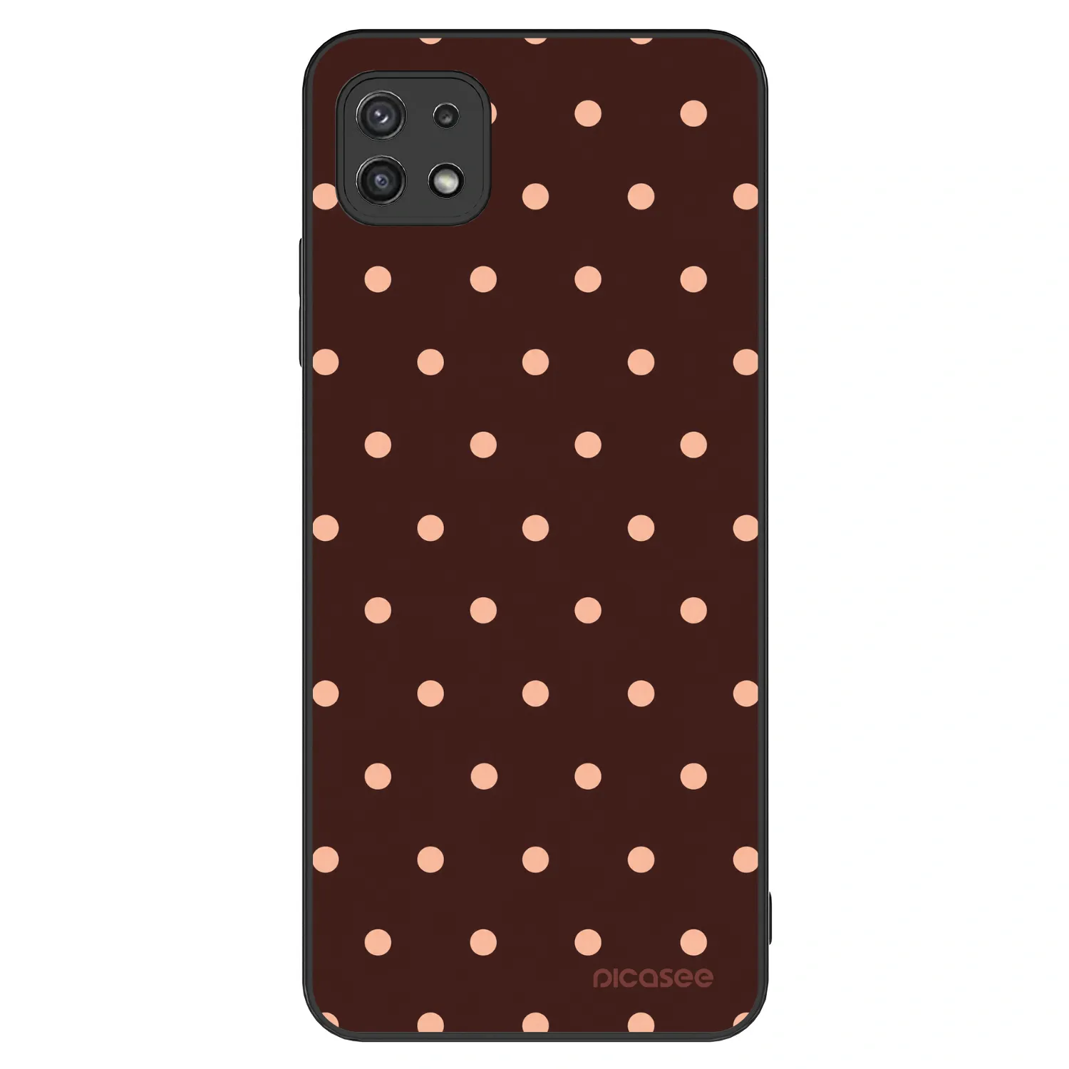 Picasee ULTIMATE CASE pro Samsung Galaxy A22 A226B 5G - Peach Dots & Chocolate