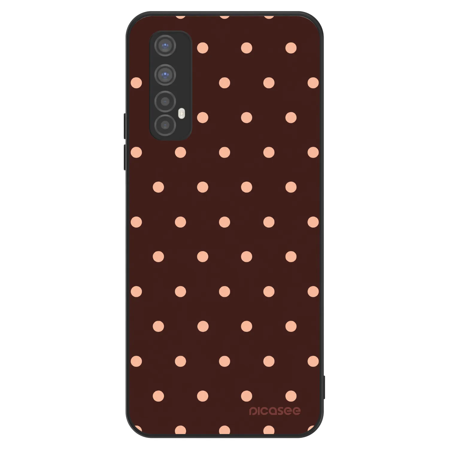 Picasee ULTIMATE CASE pro Realme 7 - Peach Dots & Chocolate
