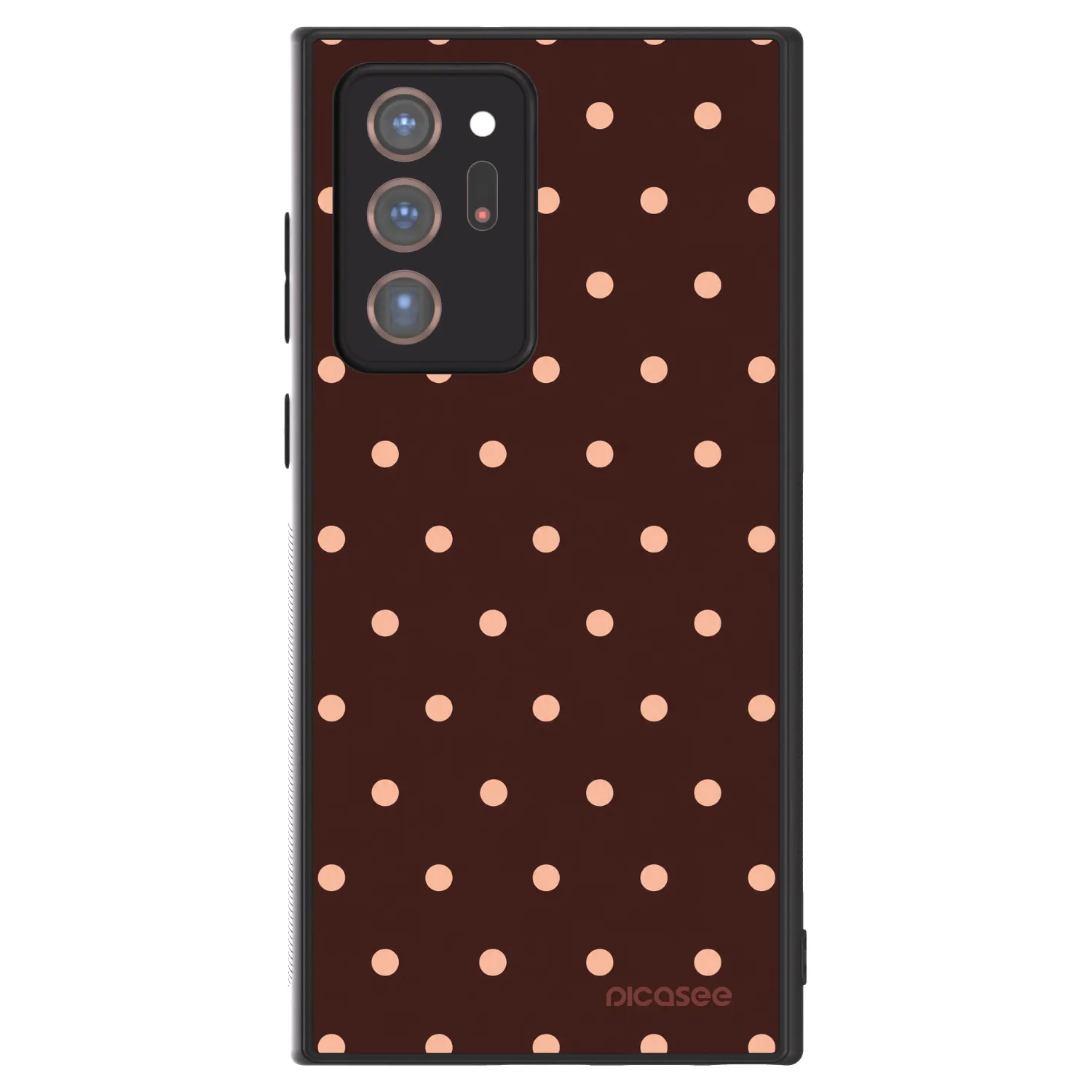 Picasee ULTIMATE CASE pro Samsung Galaxy Note 20 Ultra - Peach Dots & Chocolate
