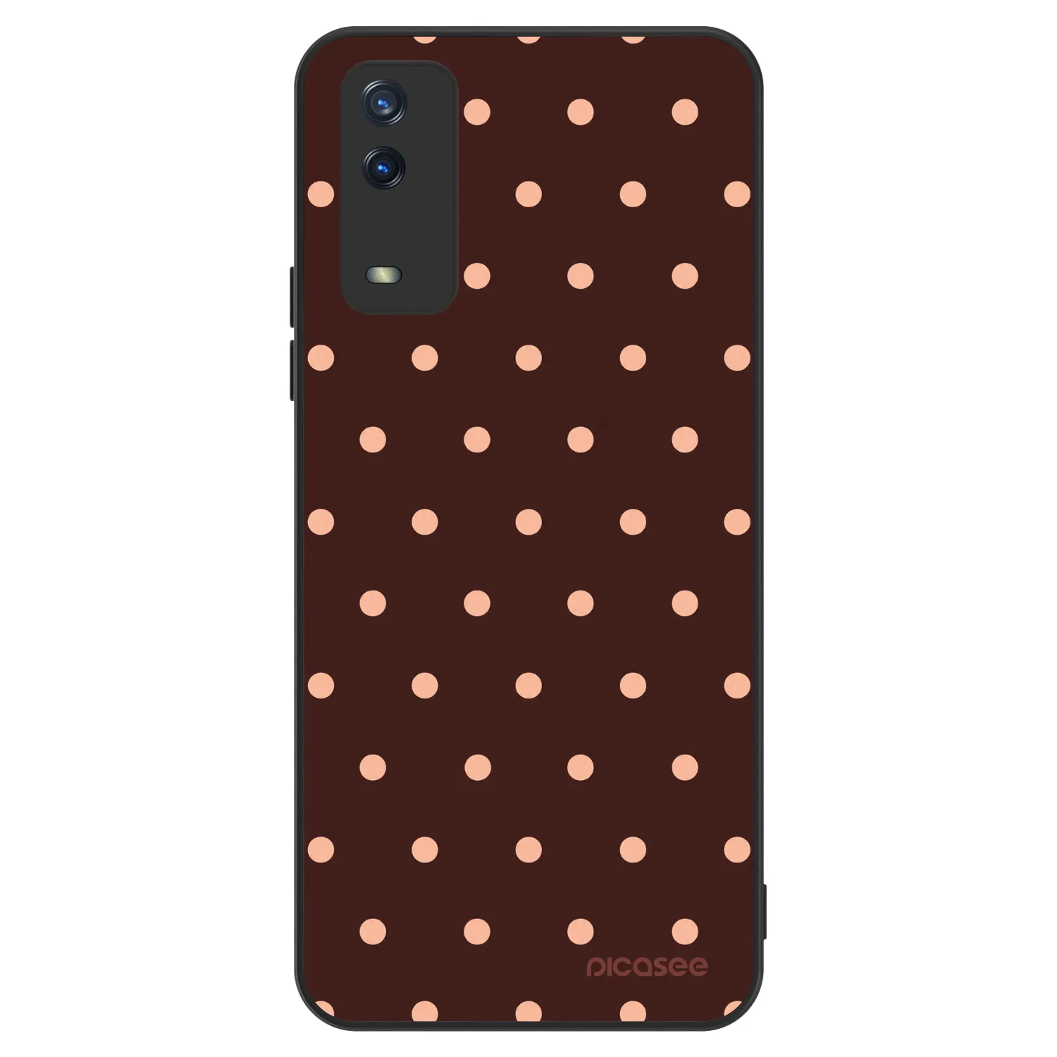 Picasee ULTIMATE CASE pro Vivo Y11s - Peach Dots & Chocolate