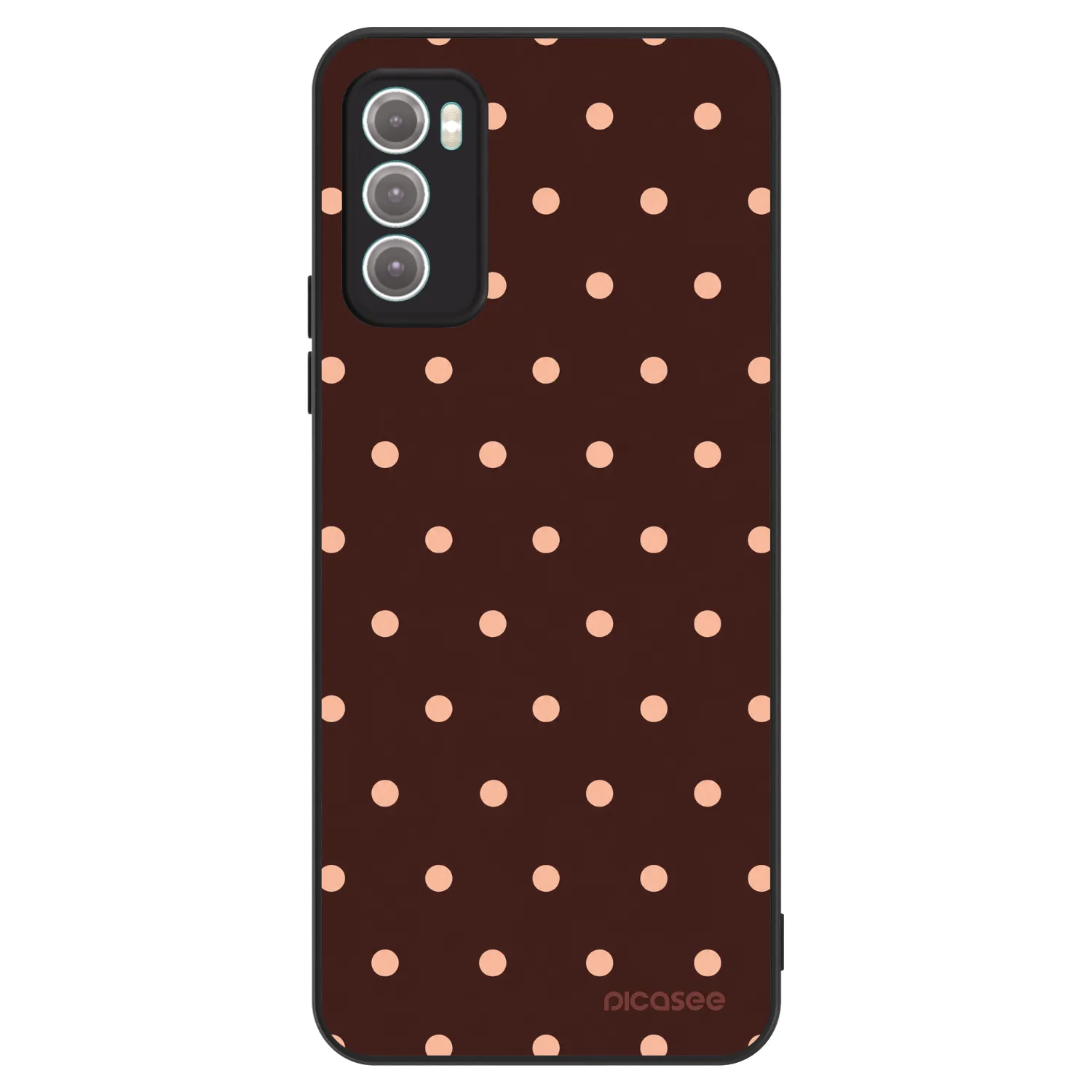 Picasee ULTIMATE CASE pro Motorola Moto G60 - Peach Dots & Chocolate