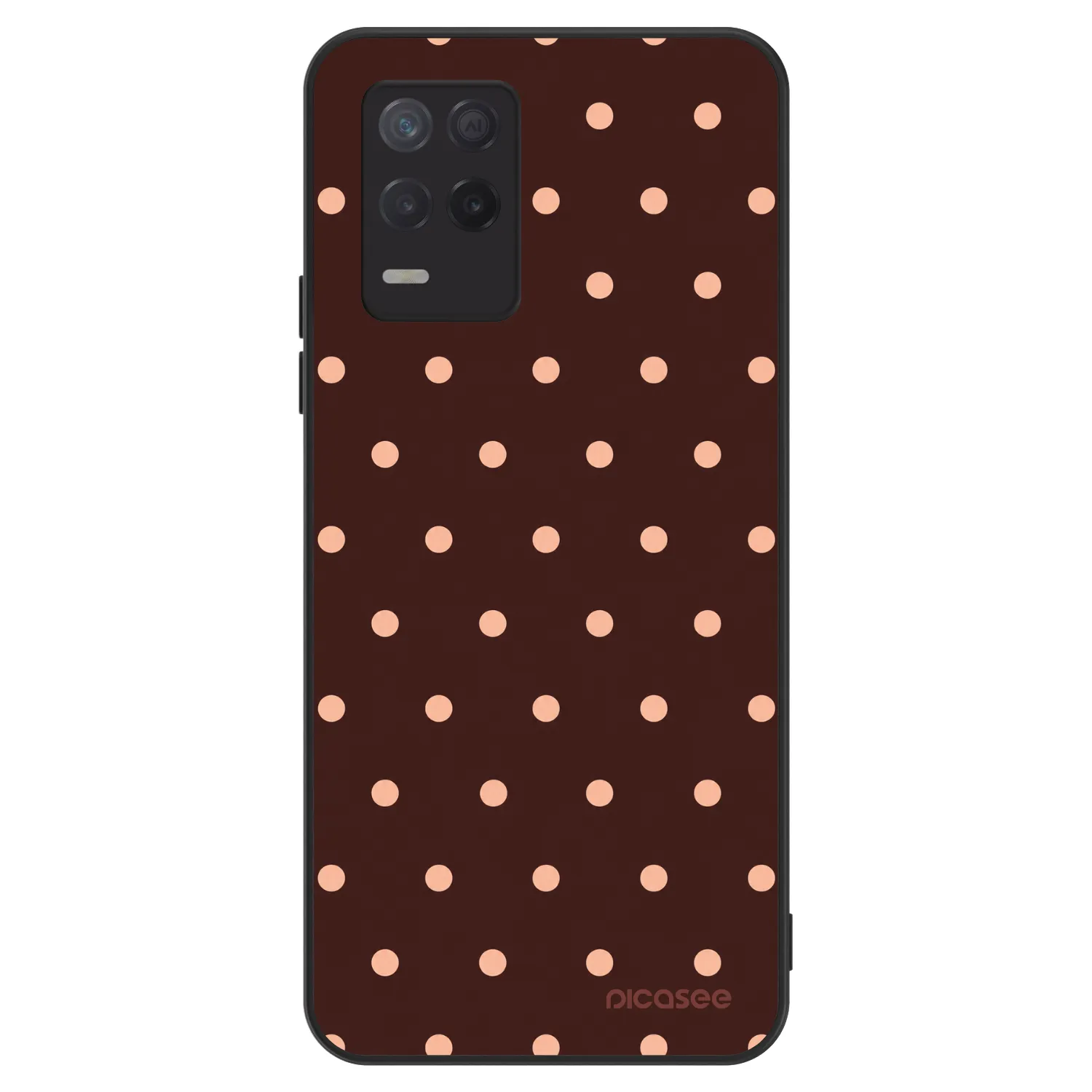 Picasee ULTIMATE CASE pro Realme 8 5G - Peach Dots & Chocolate