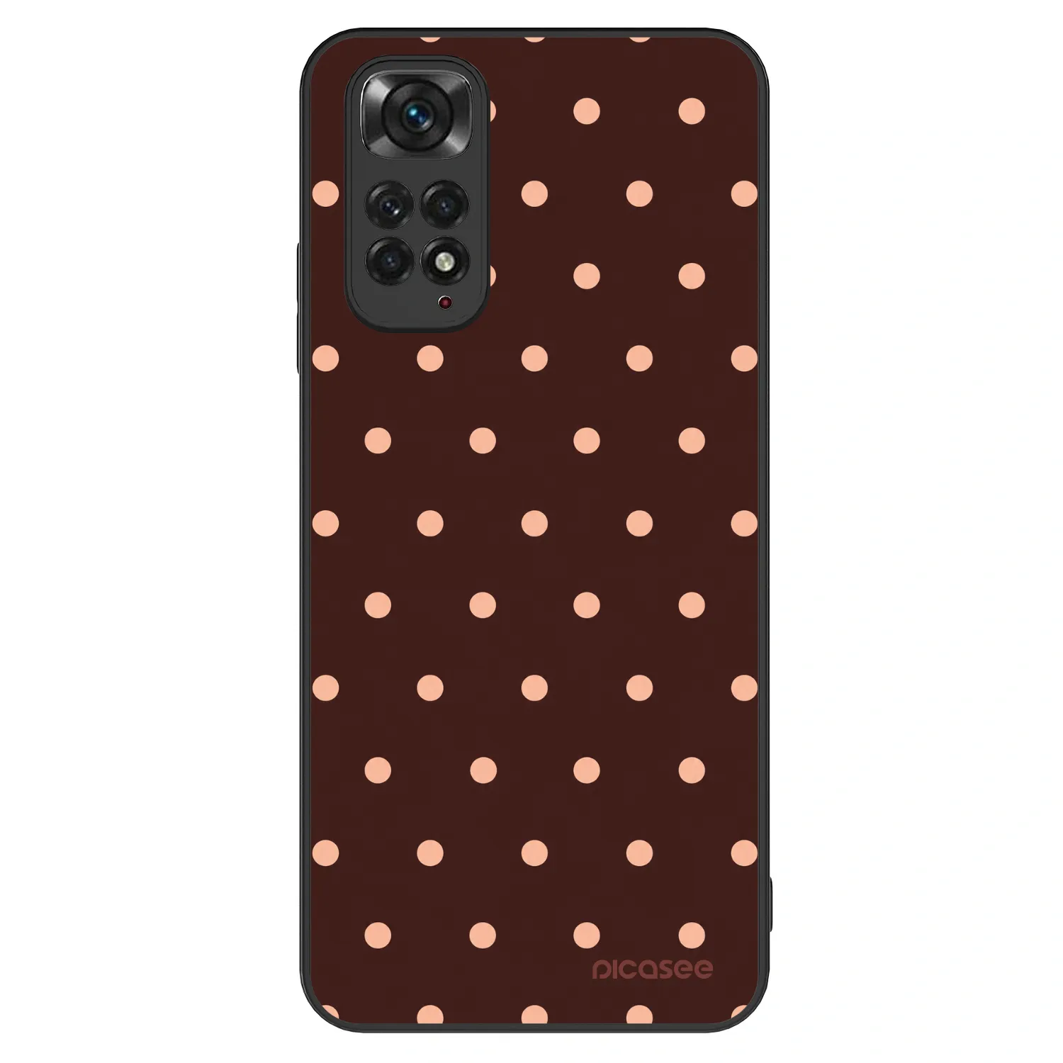 Picasee ULTIMATE CASE pro Xiaomi Redmi Note 11S 4G - Peach Dots & Chocolate