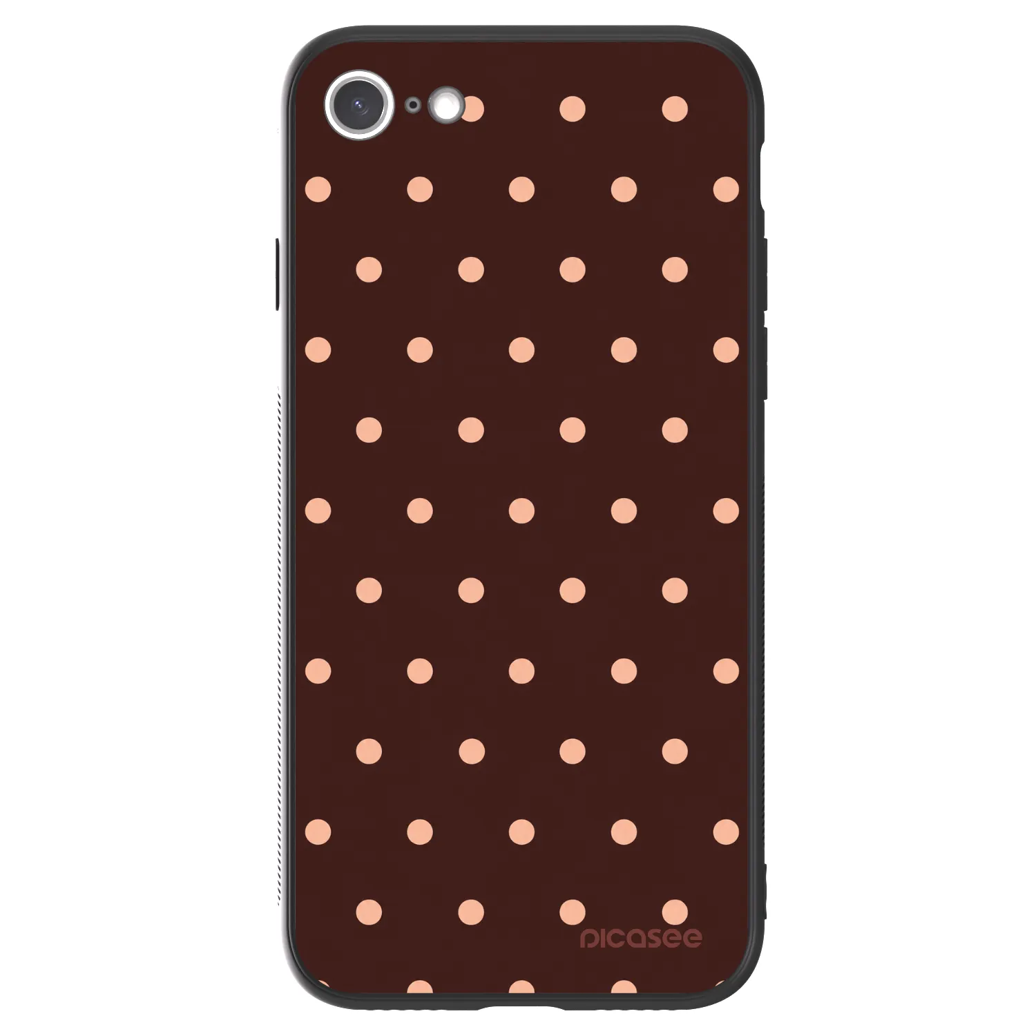 Picasee ULTIMATE CASE pro Apple iPhone SE 2022 - Peach Dots & Chocolate