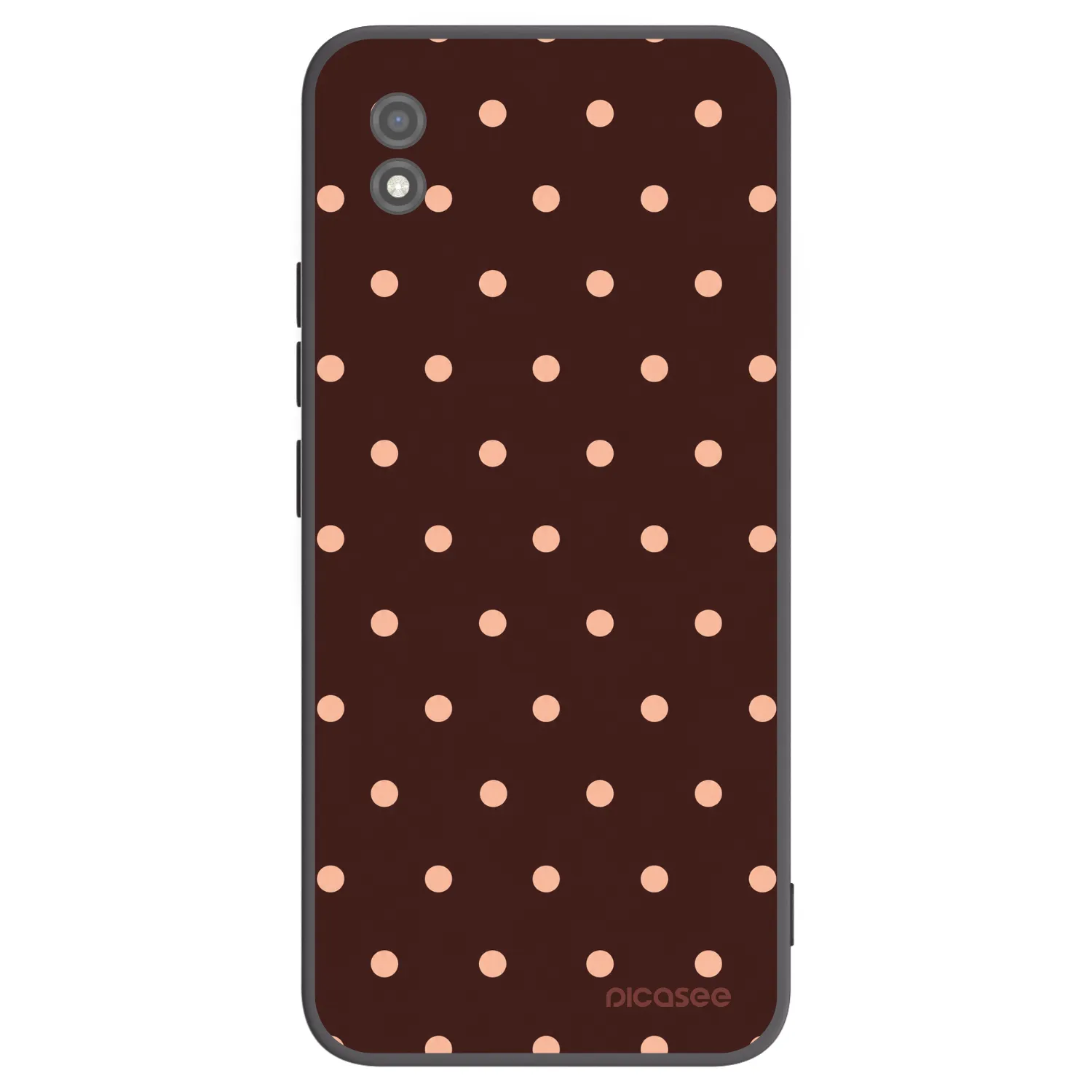 Picasee silikonový černý obal pro Realme C11 (2021) - Peach Dots & Chocolate