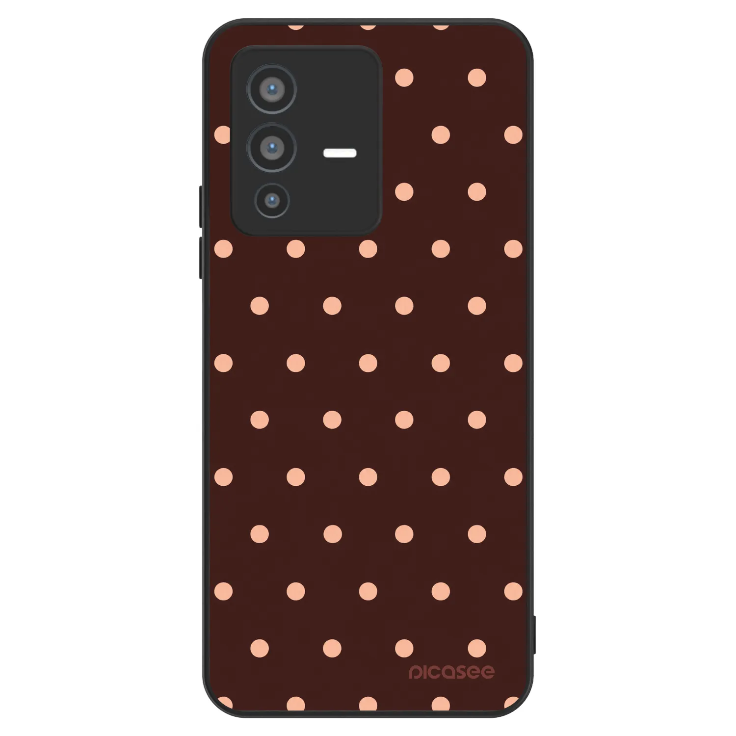 Picasee ULTIMATE CASE pro Vivo V23 5G - Peach Dots & Chocolate