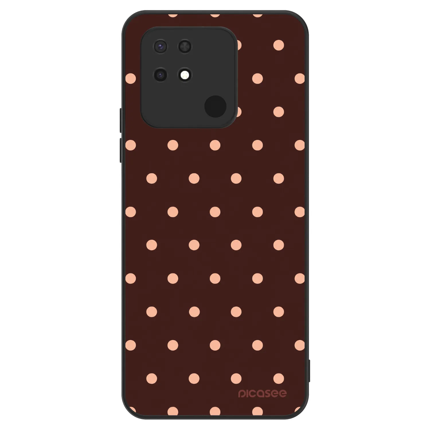 Picasee ULTIMATE CASE pro Xiaomi Redmi 10C - Peach Dots & Chocolate