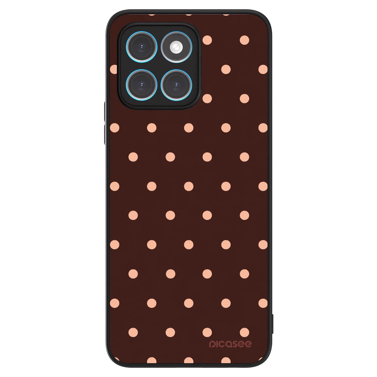 Picasee ULTIMATE CASE pro Honor X8 4G - Peach Dots & Chocolate