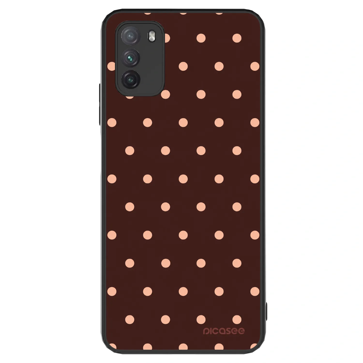 Picasee ULTIMATE CASE pro Xiaomi Poco M3 - Peach Dots & Chocolate