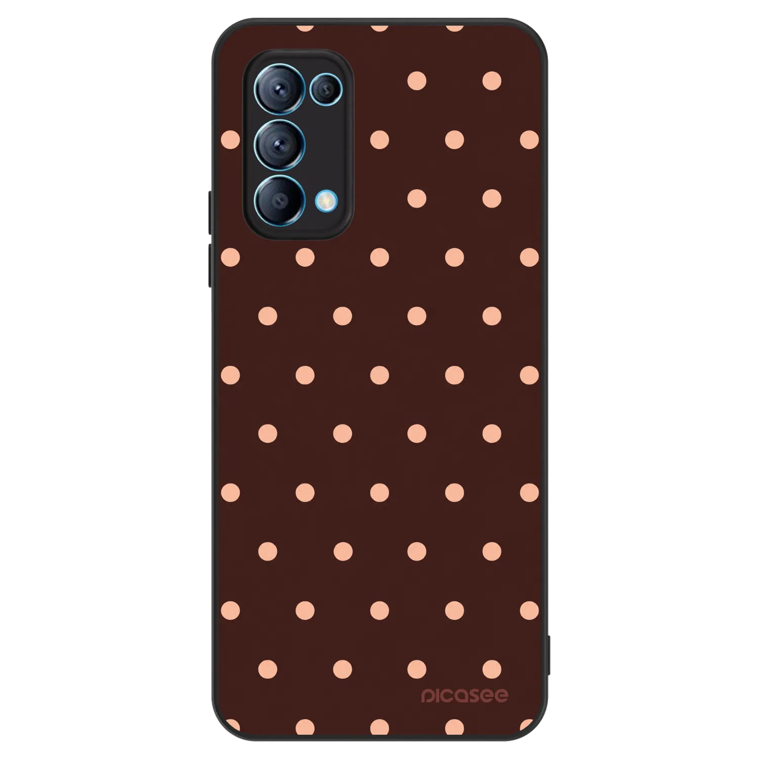 Picasee ULTIMATE CASE pro OPPO Reno 5 5G - Peach Dots & Chocolate