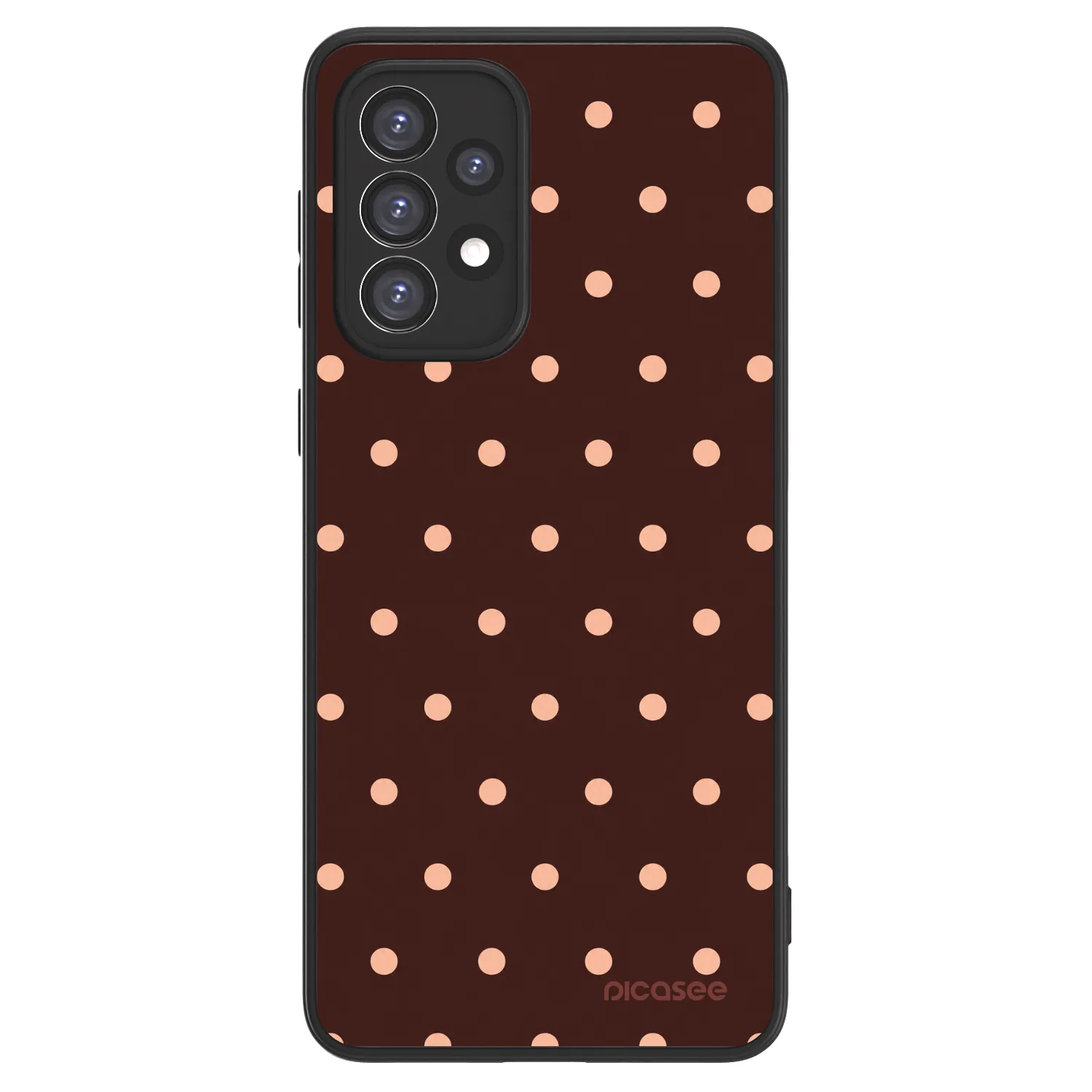 Picasee ULTIMATE CASE pro Samsung Galaxy A33 5G A336 - Peach Dots & Chocolate