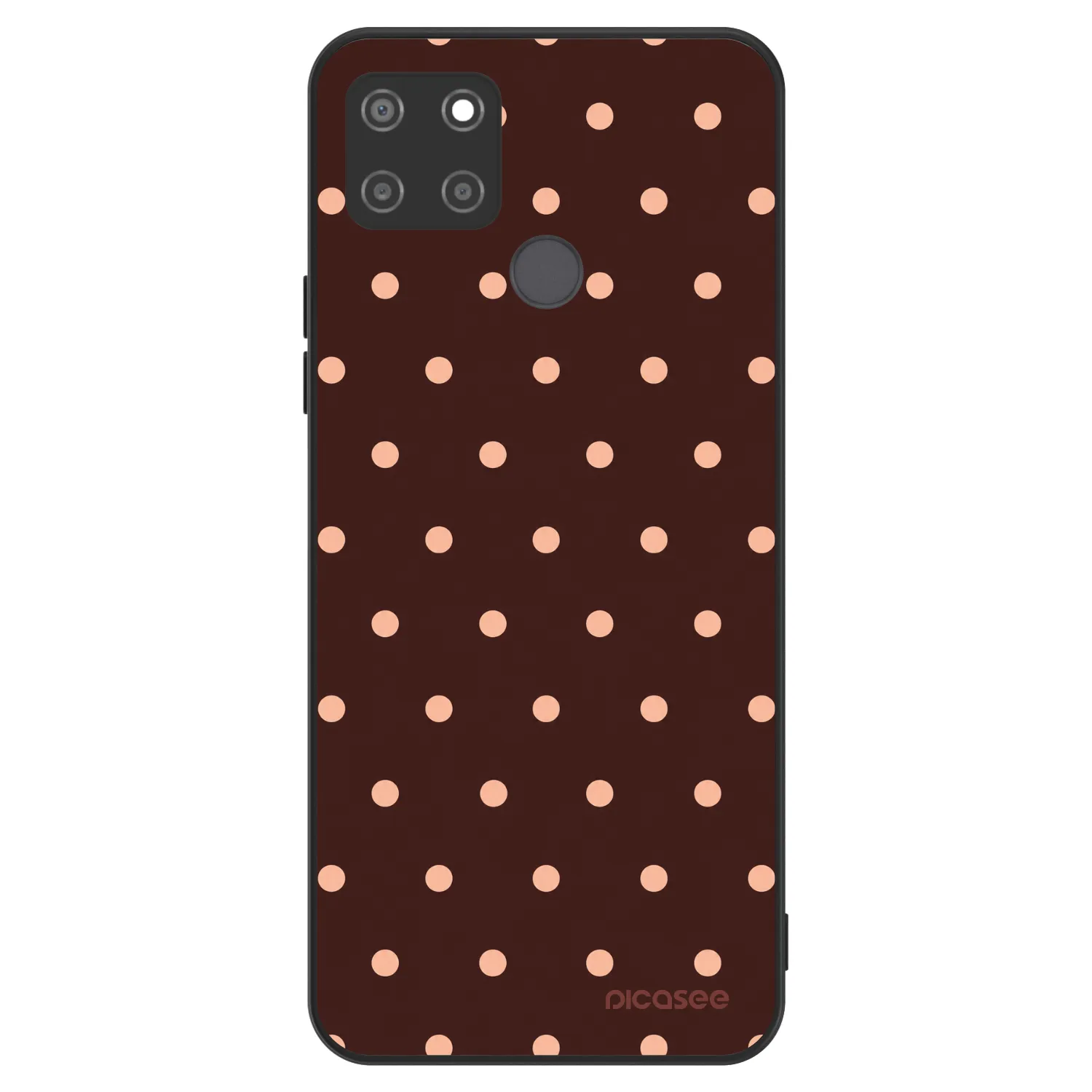 Picasee ULTIMATE CASE pro Realme C21Y - Peach Dots & Chocolate