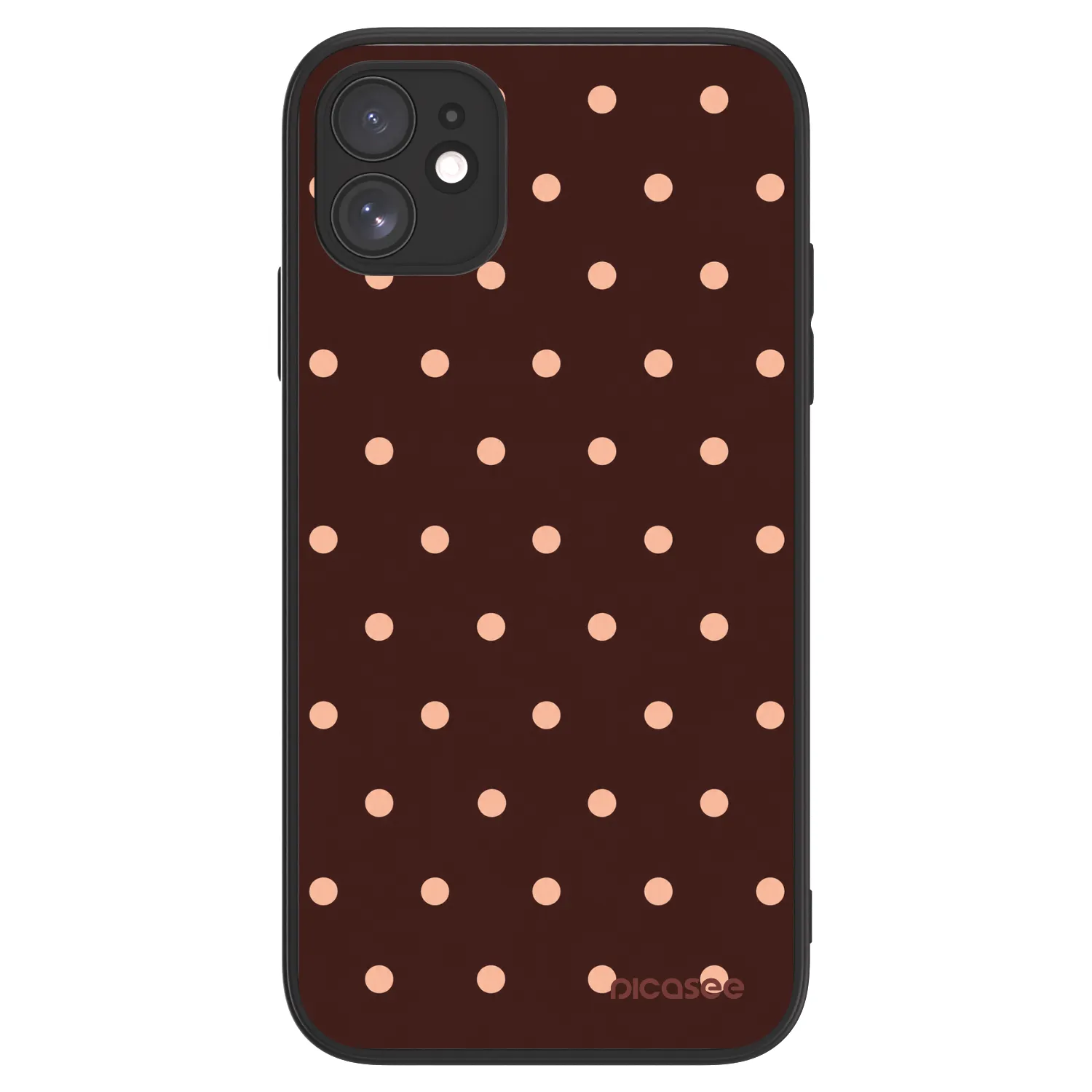 Picasee ULTIMATE CASE MagSafe pro Apple iPhone 11 - Peach Dots & Chocolate