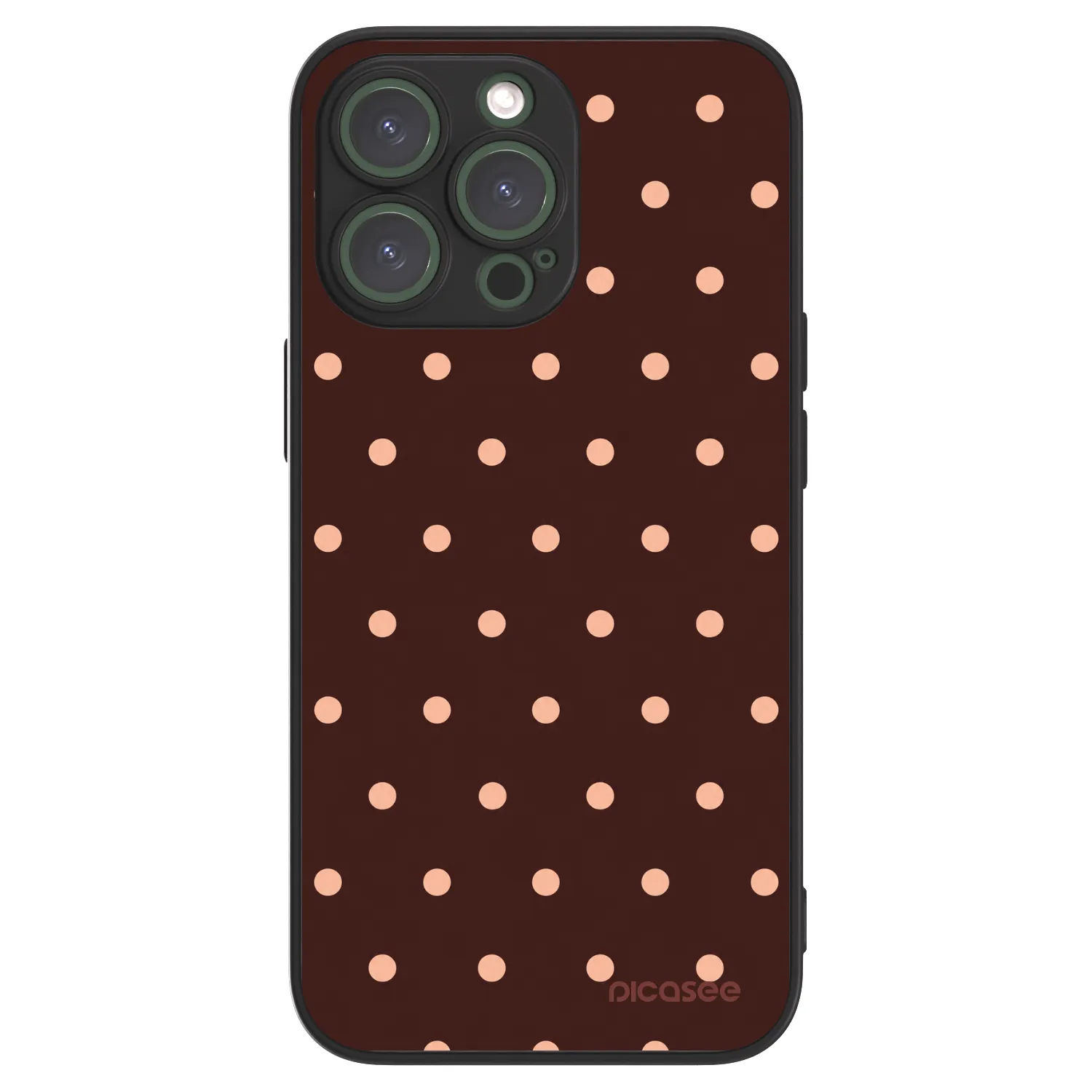 Picasee ULTIMATE CASE MagSafe pro Apple iPhone 13 Pro - Peach Dots & Chocolate
