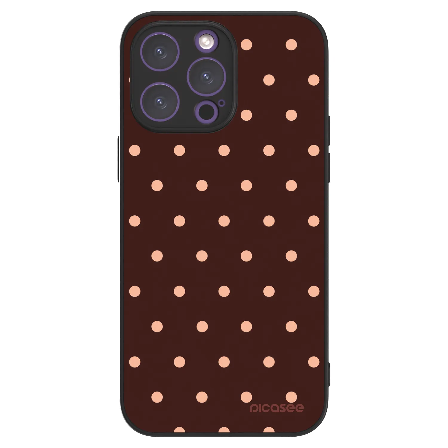 Picasee ULTIMATE CASE MagSafe pro Apple iPhone 14 Pro Max - Peach Dots & Chocolate
