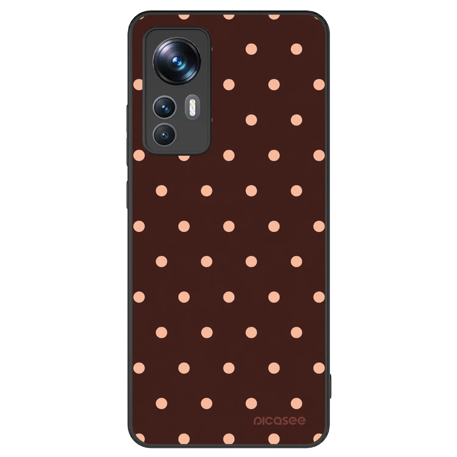 Picasee ULTIMATE CASE pro Xiaomi 12T Pro - Peach Dots & Chocolate