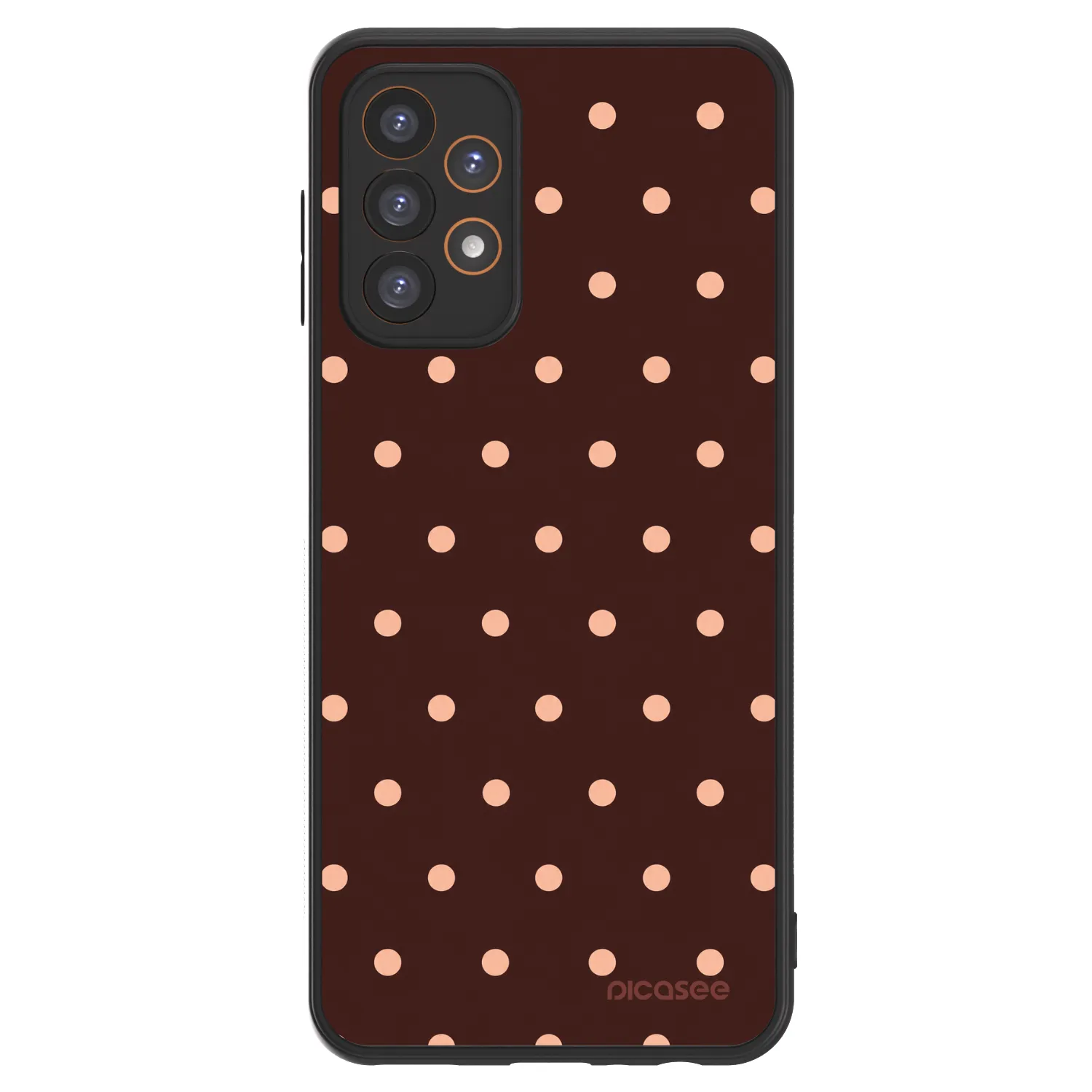 Picasee ULTIMATE CASE pro Samsung Galaxy A23 A235F 4G - Peach Dots & Chocolate
