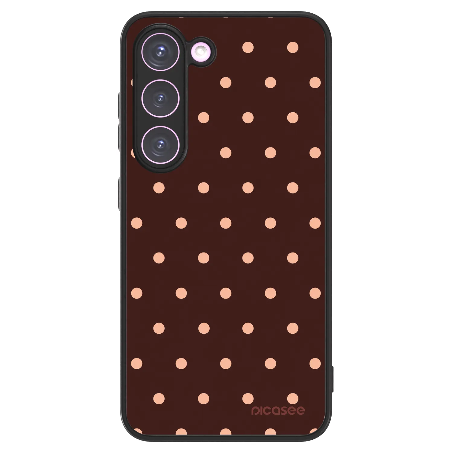 Picasee ULTIMATE CASE pro Samsung Galaxy S23 5G - Peach Dots & Chocolate