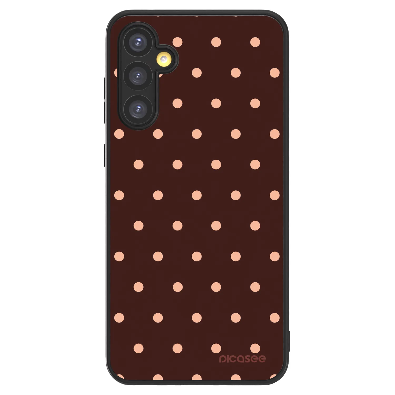 Picasee ULTIMATE CASE pro Samsung Galaxy A34 5G A346B - Peach Dots & Chocolate
