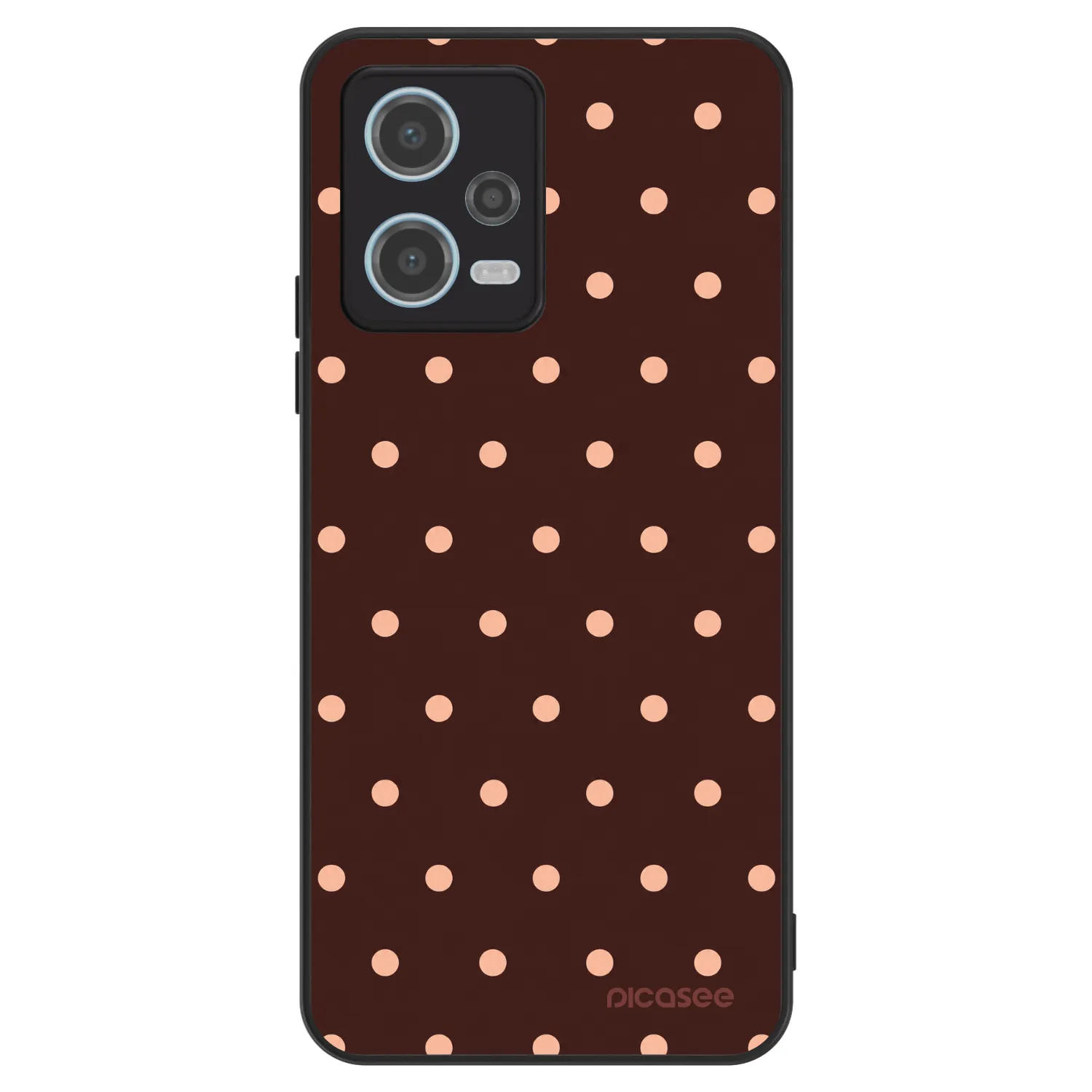 Picasee ULTIMATE CASE pro Xiaomi Redmi Note 12 5G - Peach Dots & Chocolate