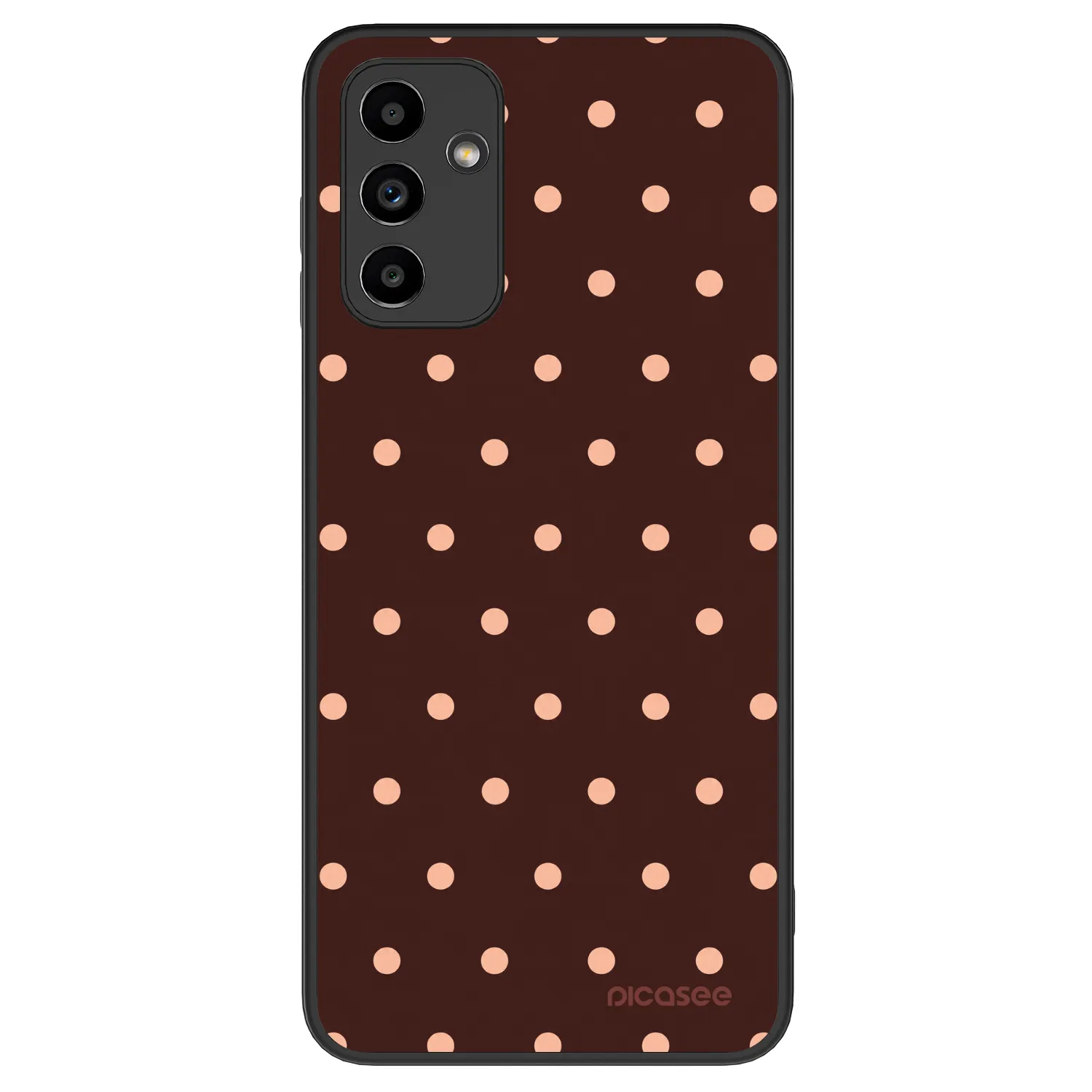 Picasee ULTIMATE CASE pro Samsung Galaxy A04s A047F - Peach Dots & Chocolate
