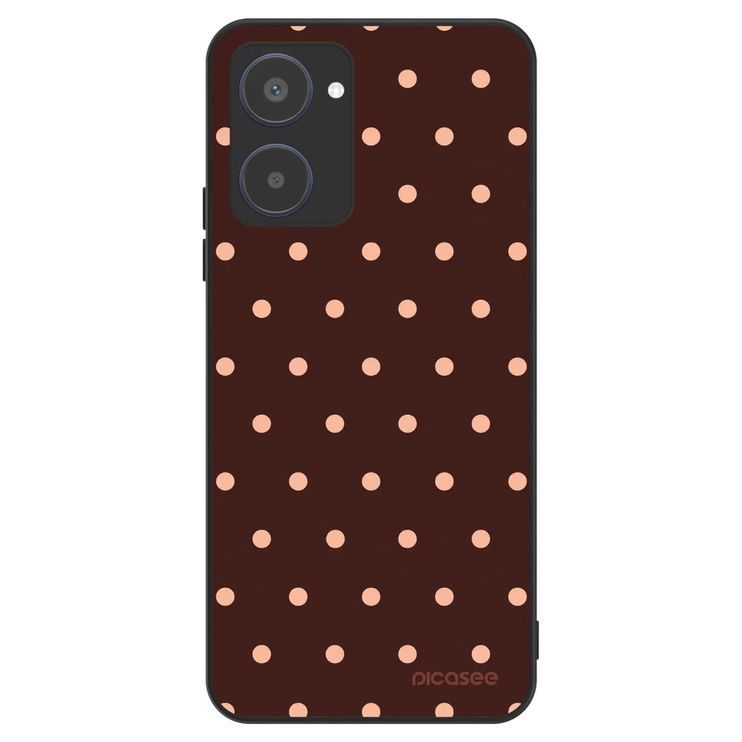 Picasee ULTIMATE CASE pro Realme 10 4G - Peach Dots & Chocolate