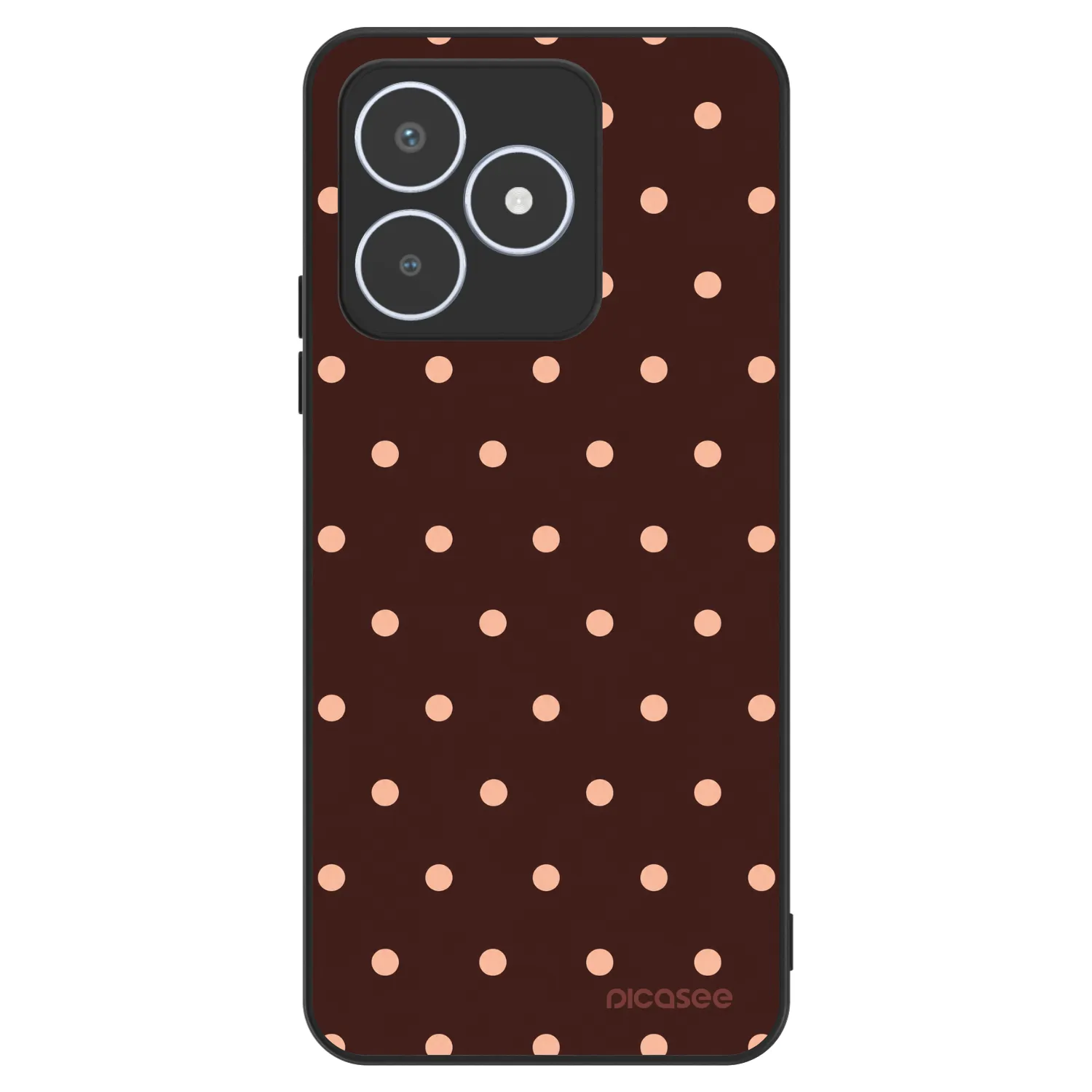 Picasee ULTIMATE CASE pro Realme C53 - Peach Dots & Chocolate