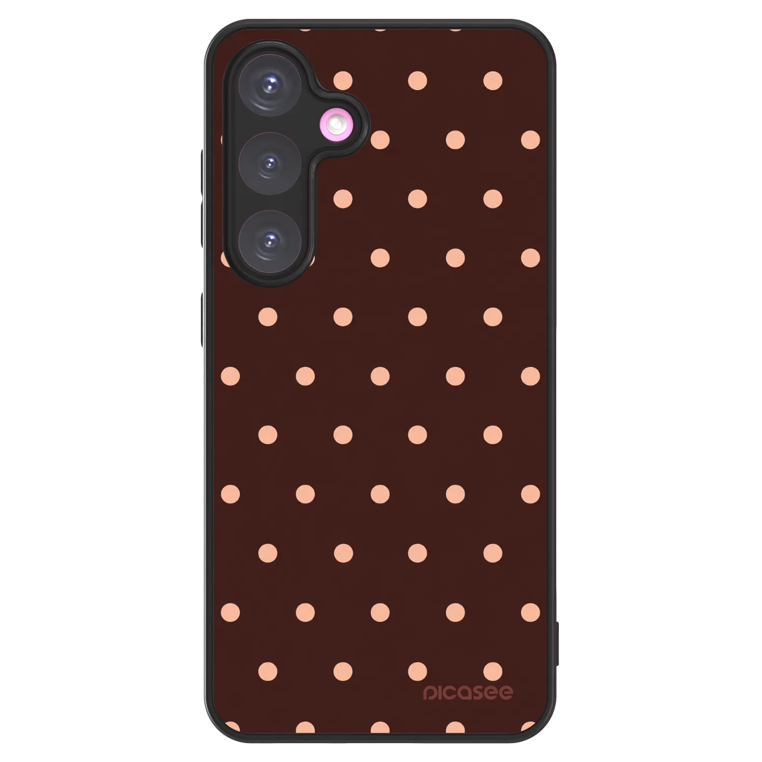 Picasee ULTIMATE CASE pro Samsung Galaxy S24+ S926B 5G - Peach Dots & Chocolate