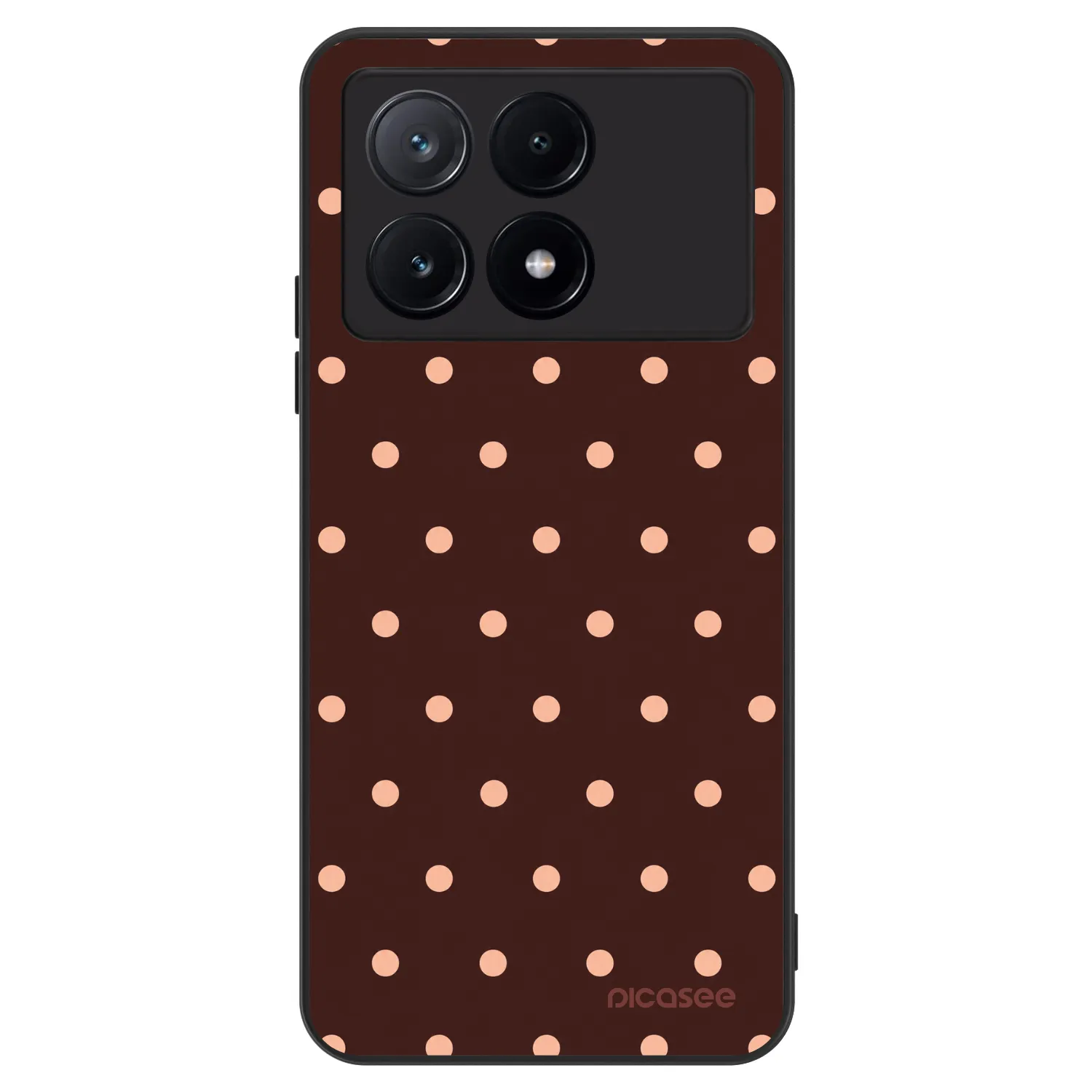Picasee ULTIMATE CASE pro Xiaomi Poco X6 Pro - Peach Dots & Chocolate