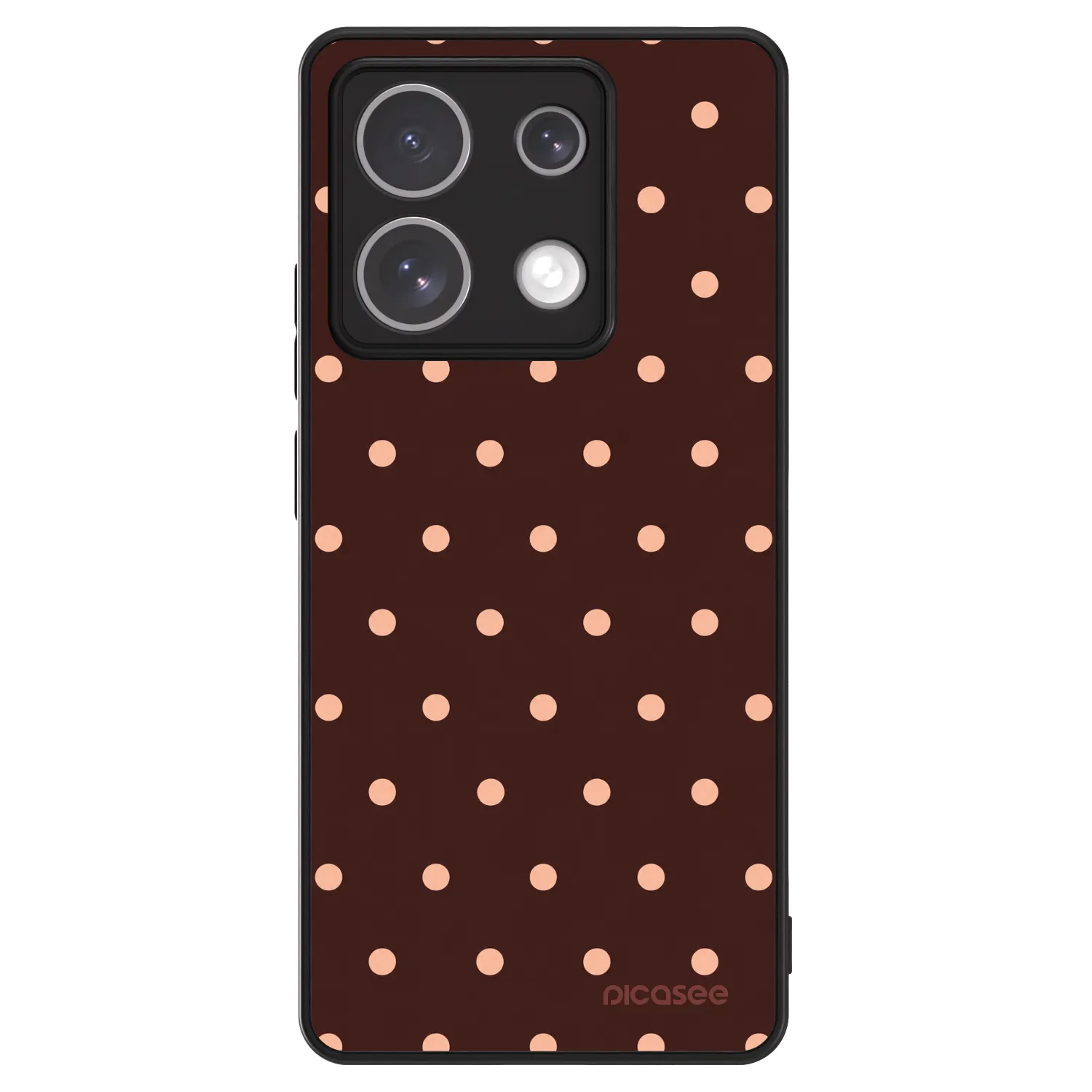 Picasee ULTIMATE CASE pro Xiaomi Redmi Note 13 Pro 5G - Peach Dots & Chocolate