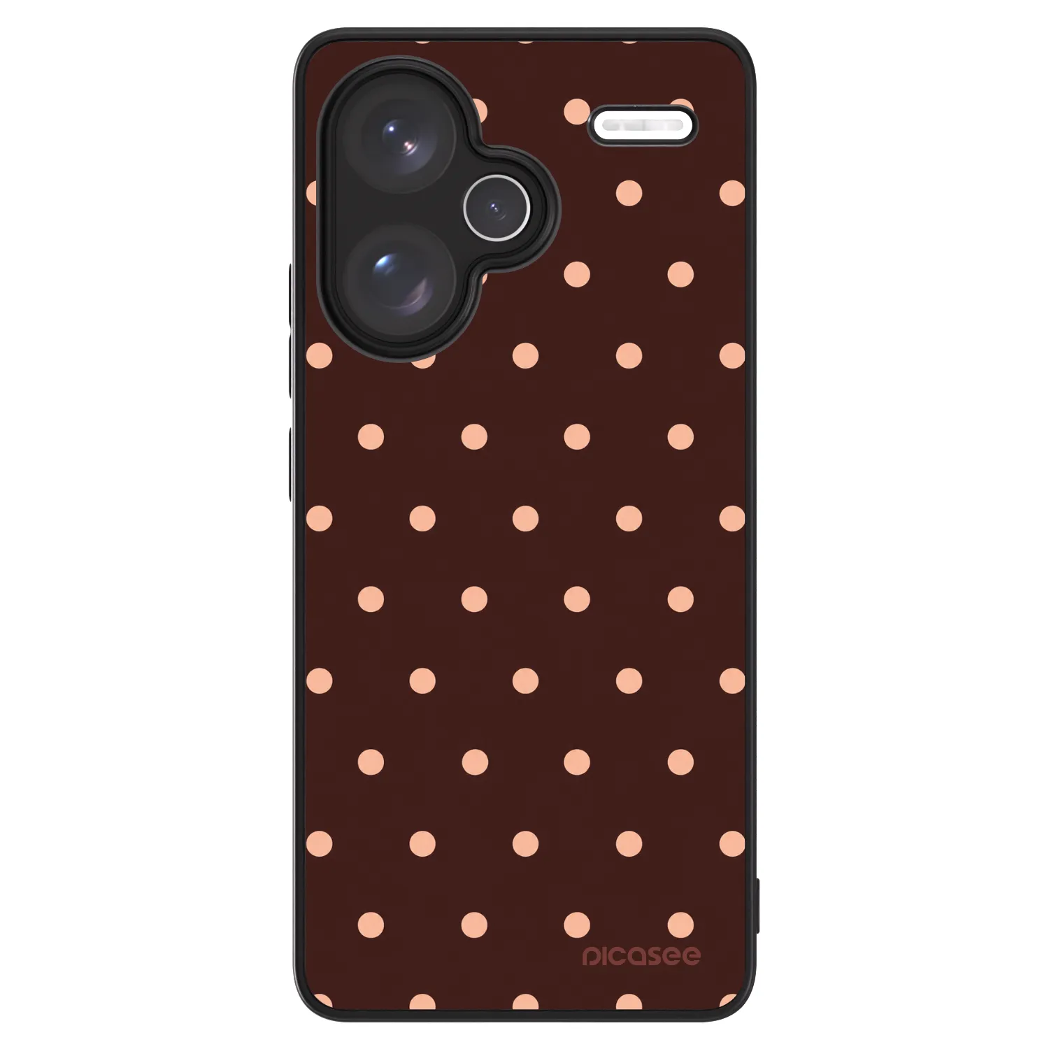 Picasee ULTIMATE CASE pro Xiaomi Redmi Note 13 Pro+ 5G - Peach Dots & Chocolate
