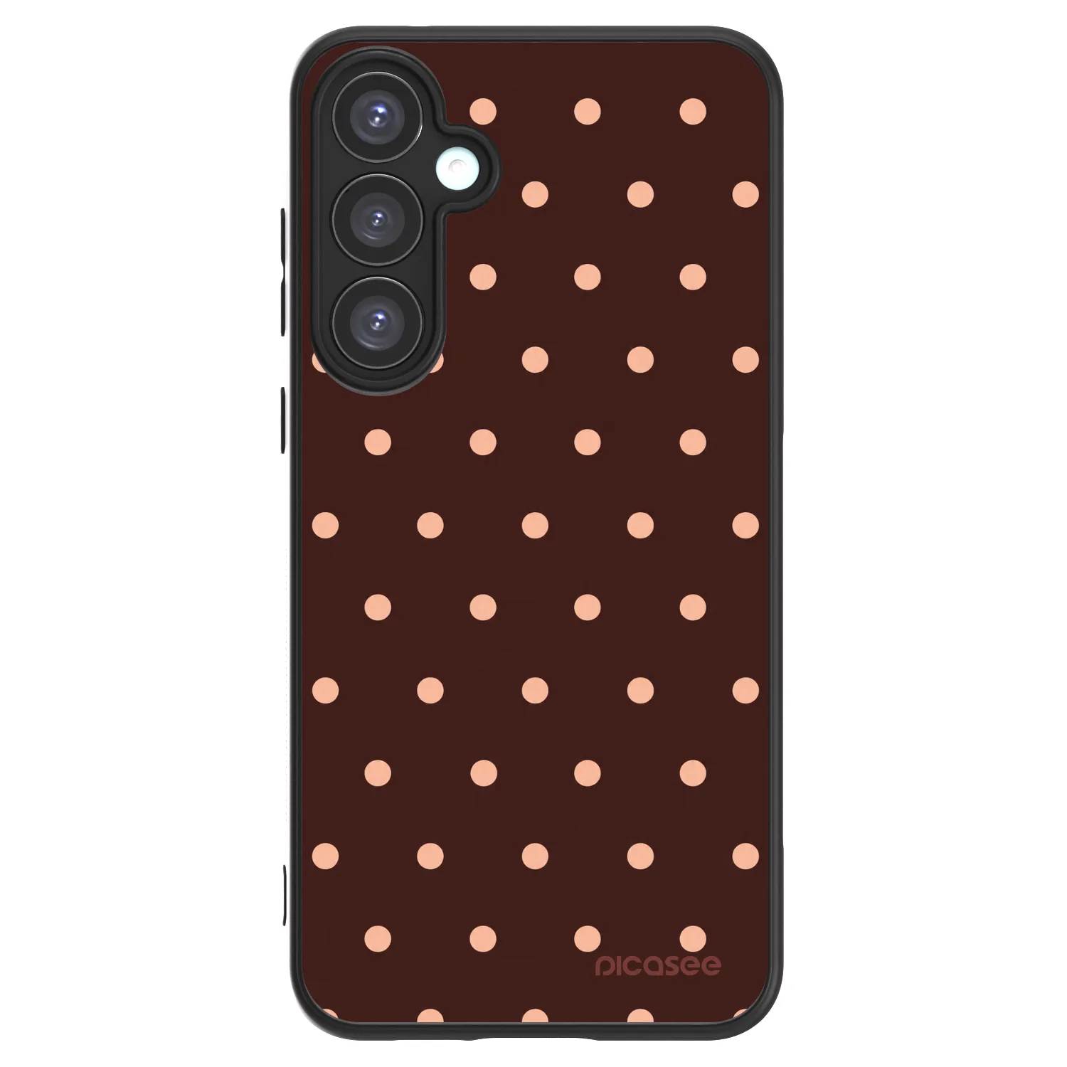 Picasee ULTIMATE CASE pro Samsung Galaxy A55 5G A556B - Peach Dots & Chocolate
