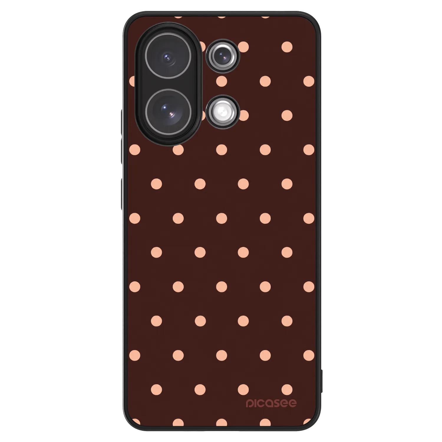 Picasee ULTIMATE CASE pro Xiaomi Redmi Note 13 4G - Peach Dots & Chocolate