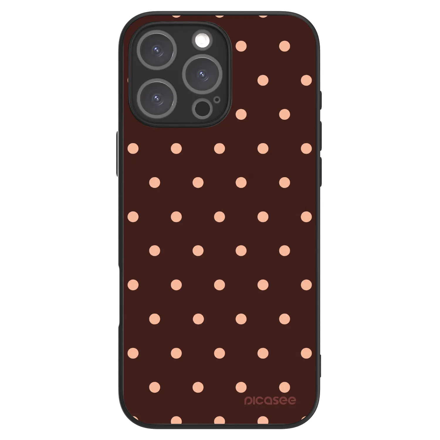 Picasee ULTIMATE CASE pro Apple iPhone 16 Pro Max - Peach Dots & Chocolate