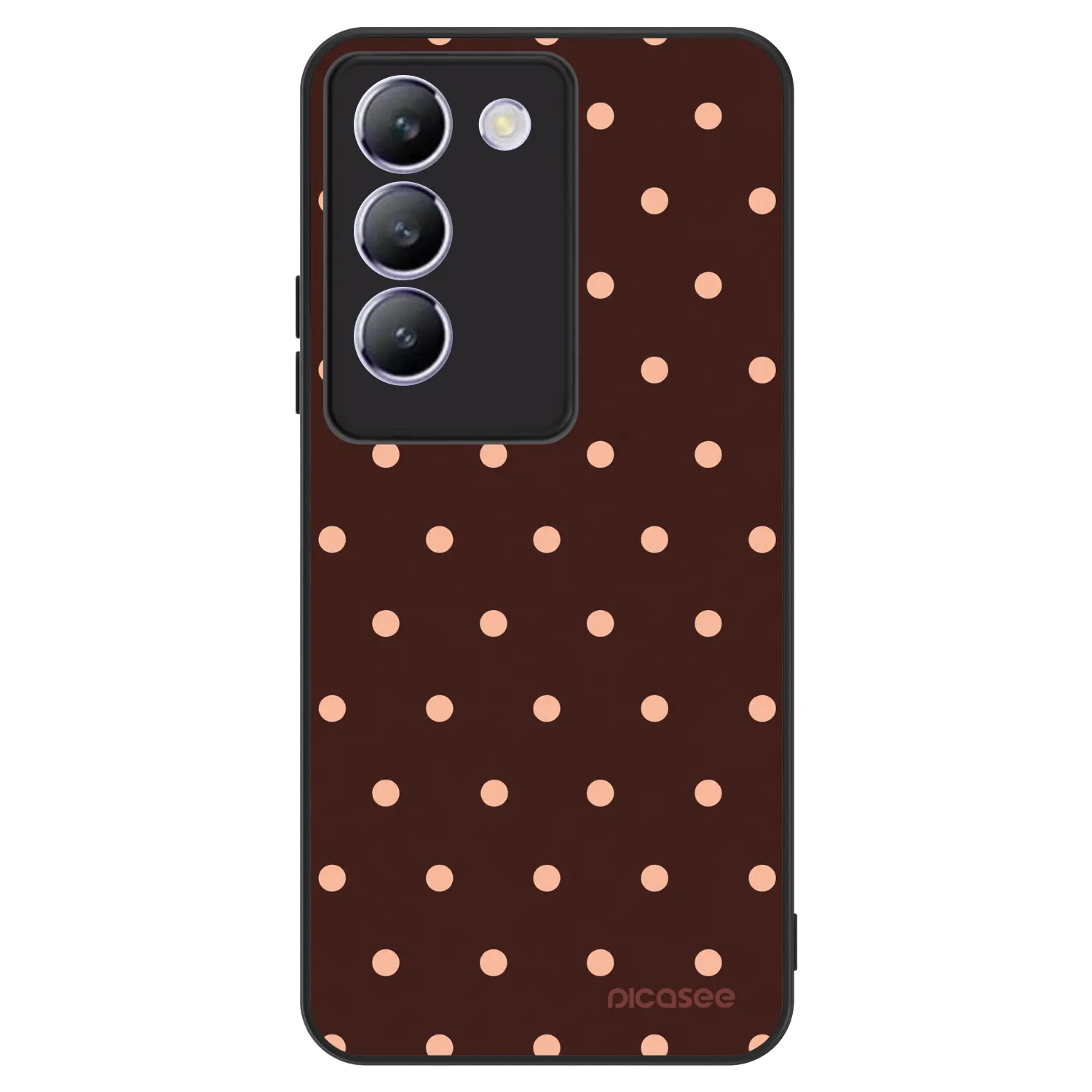 Picasee ULTIMATE CASE pro Vivo V40 SE 5G - Peach Dots & Chocolate