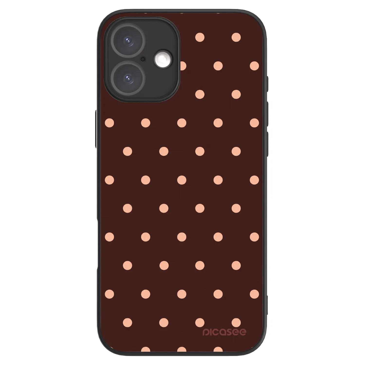 Picasee ULTIMATE CASE MagSafe pro Apple iPhone 16 Plus - Peach Dots & Chocolate